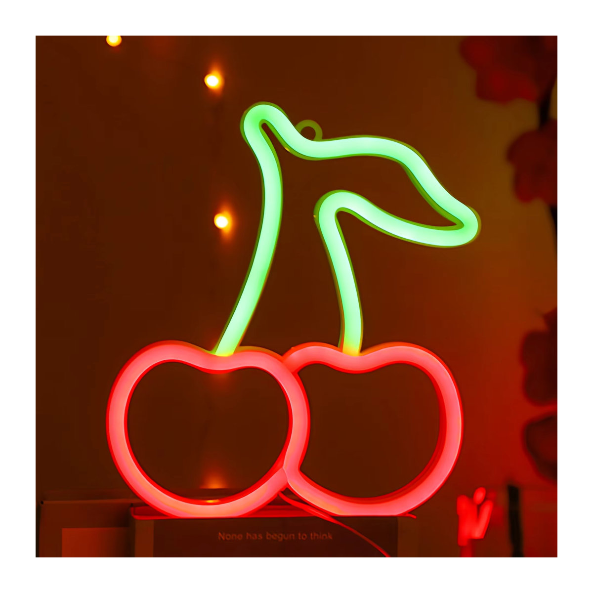 Phantasy Star Kirsch Neon LED Deko-Leuchte in Rot und Bunt mit USB- oder Batteriebetrieb - Bild 1