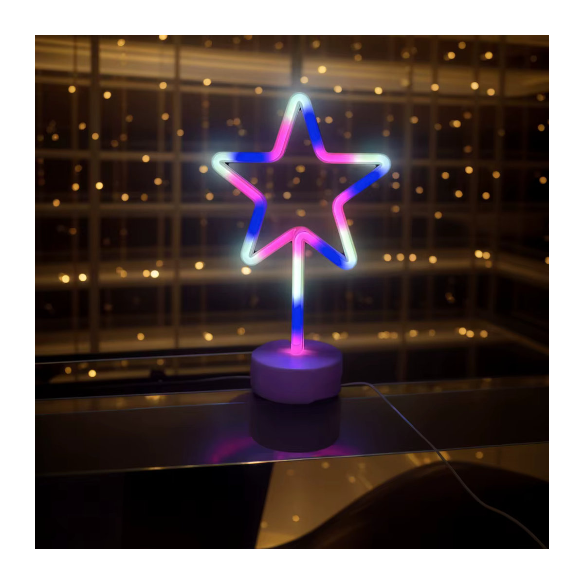 Phantasy Star LED Neonschild in Gelb für minimalistische Heimdekoration - Bild 2