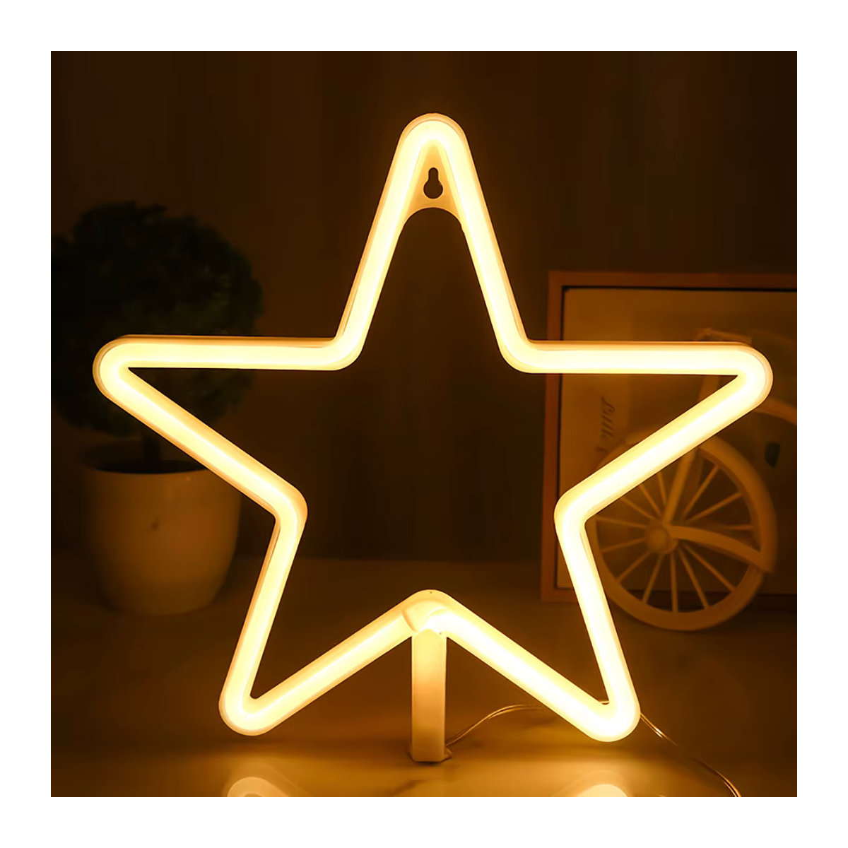 Phantasy Star LED Stern-Neonlicht in Gelb für moderne Dekoration von Schlafzimmer, Hochzeiten und Spielezimmern - Bild 3