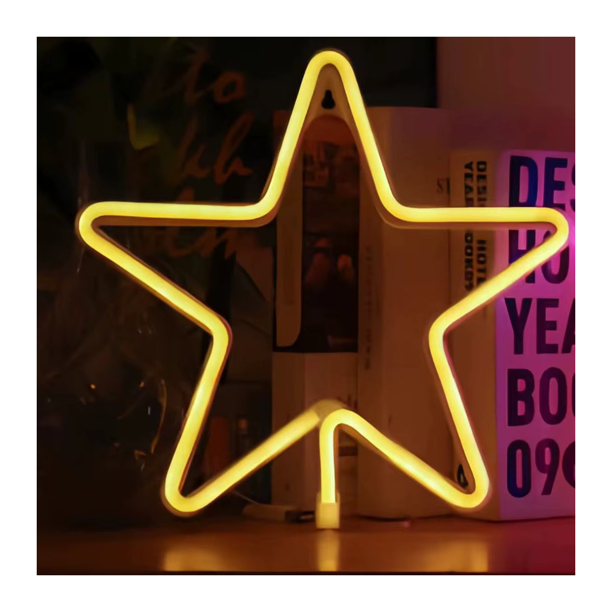 Phantasy Star LED Stern-Neonlicht in Gelb für moderne Dekoration von Schlafzimmer, Hochzeiten und Spielezimmern - Bild 6
