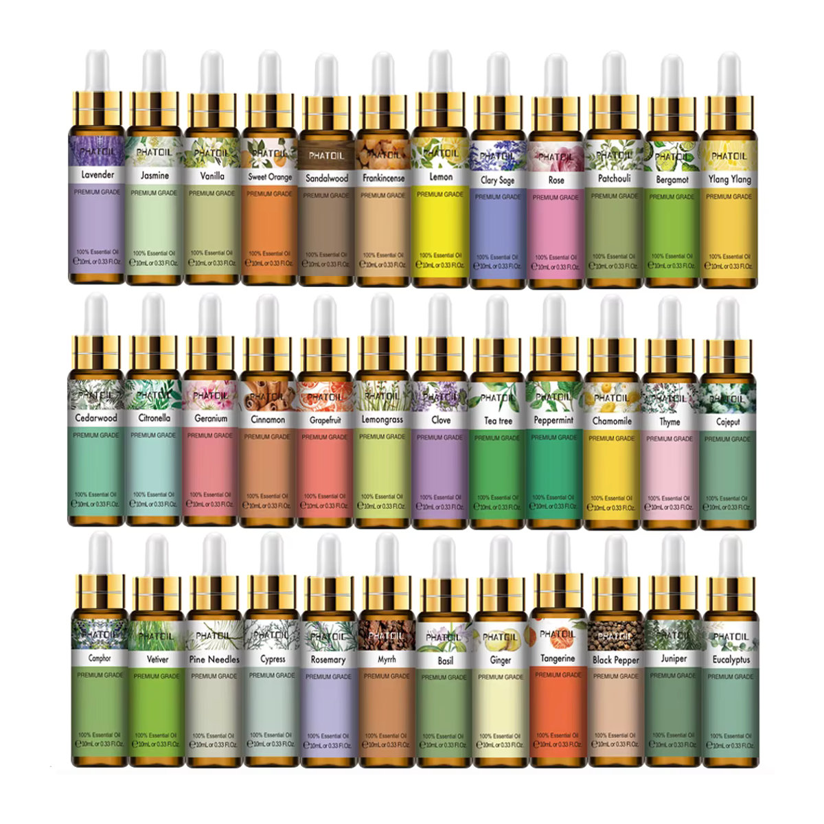 PHATOIL Ätherisches Öl Orange 10 ml mit Tropfer für Diffusor und Luftbefeuchter - Bild 2