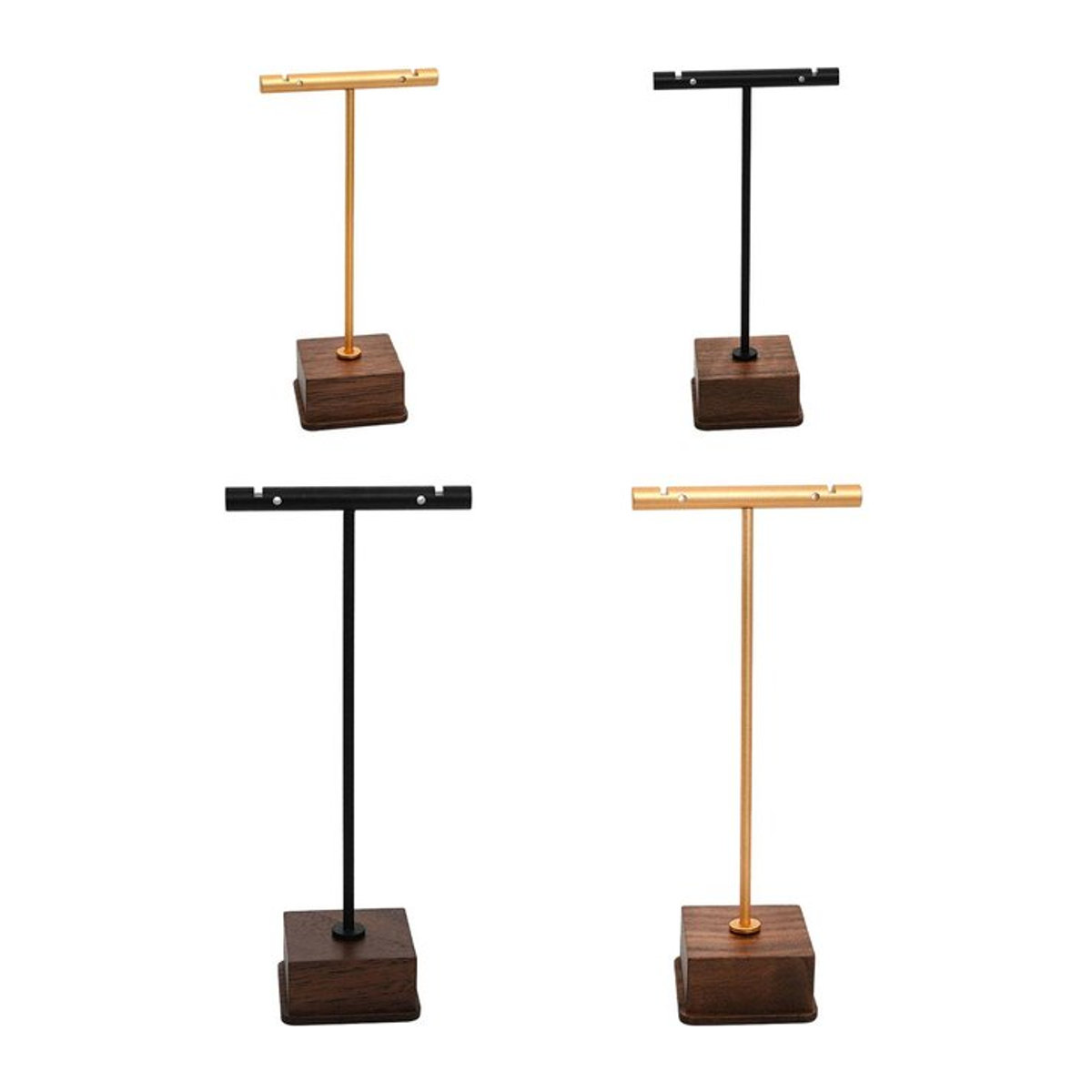 Phenovo Schmuckdisplay Stand für Ohrringe und Anhänger in Gold aus Metall - Bild 1