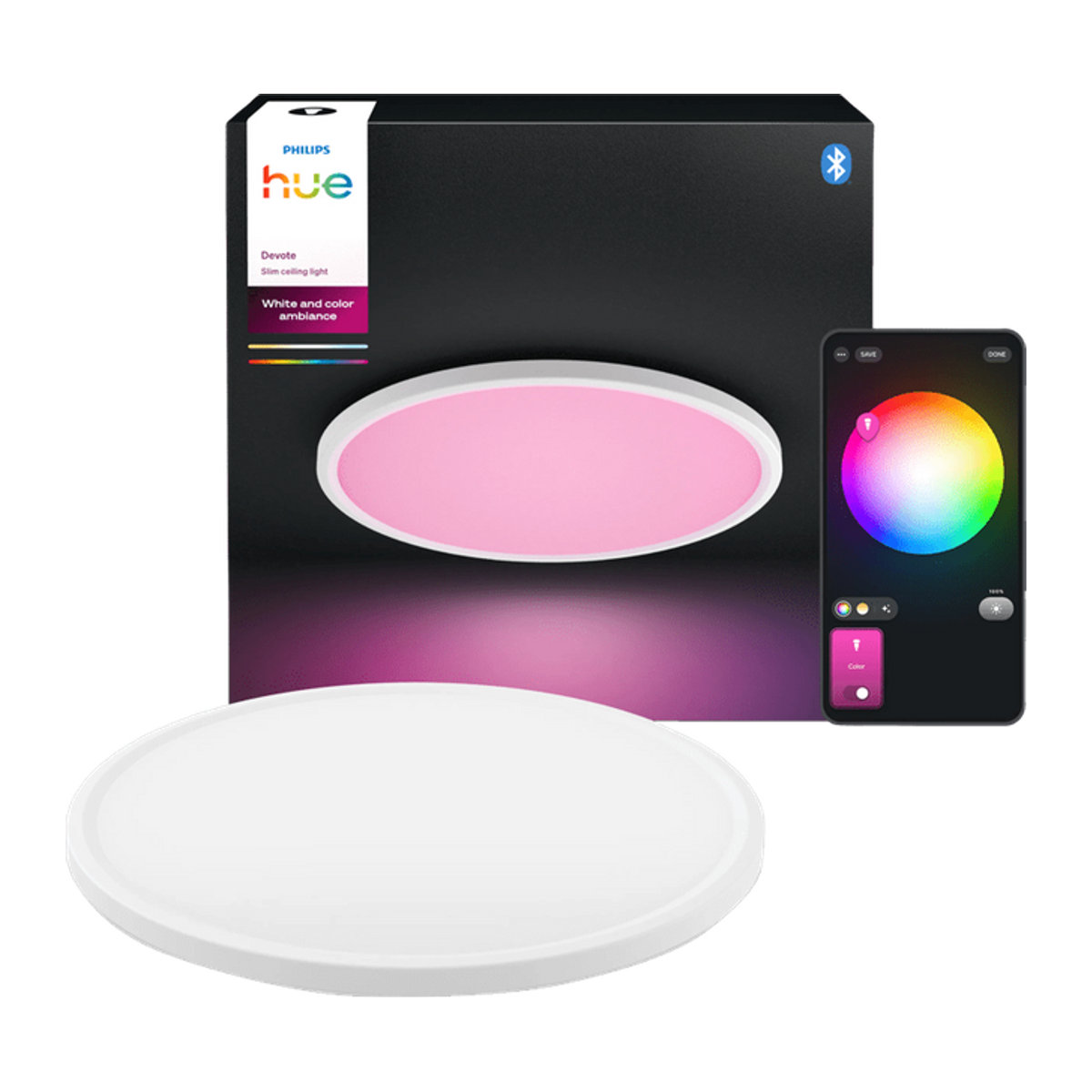 Philips Hue Deckenlampe LED Weiß Minimalistisch aus Kunststoff - Bild 1