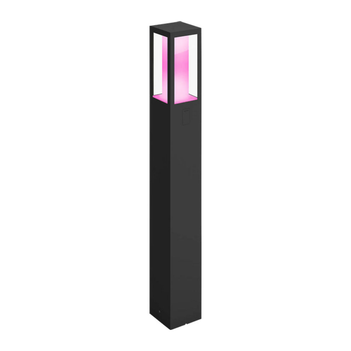 Philips Hue Impress LED Wegeleuchte Schwarz aus Glas und Metall mit Warmweiß Licht - Bild 1