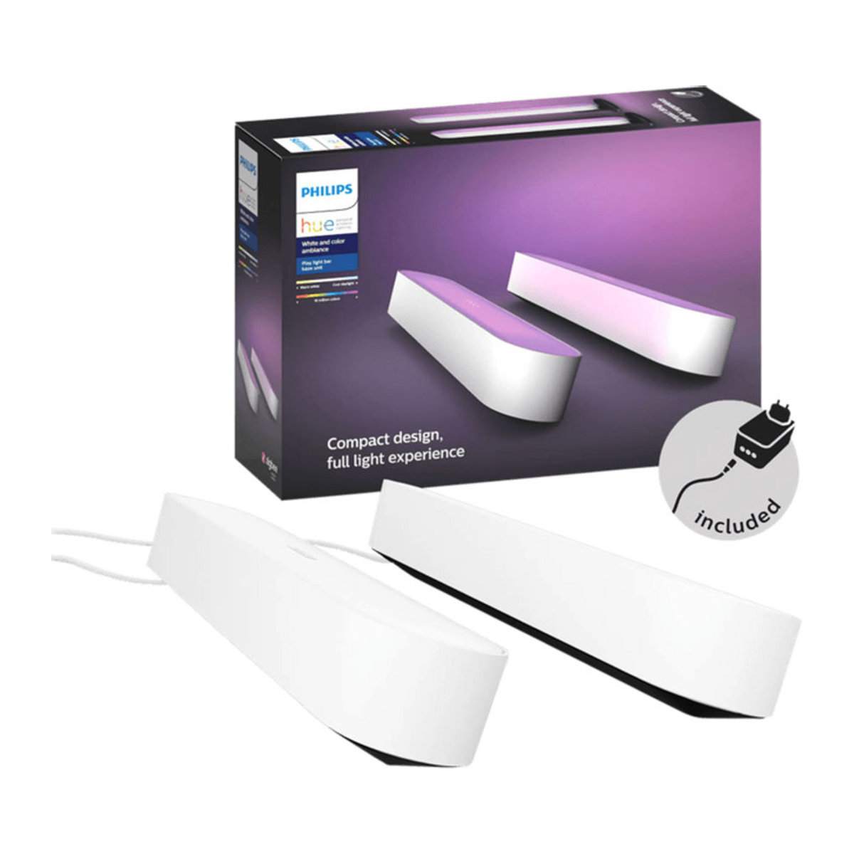Philips Hue Play Lightbar White & Color Ambience LED Doppelpack in Weiß - Bild 1