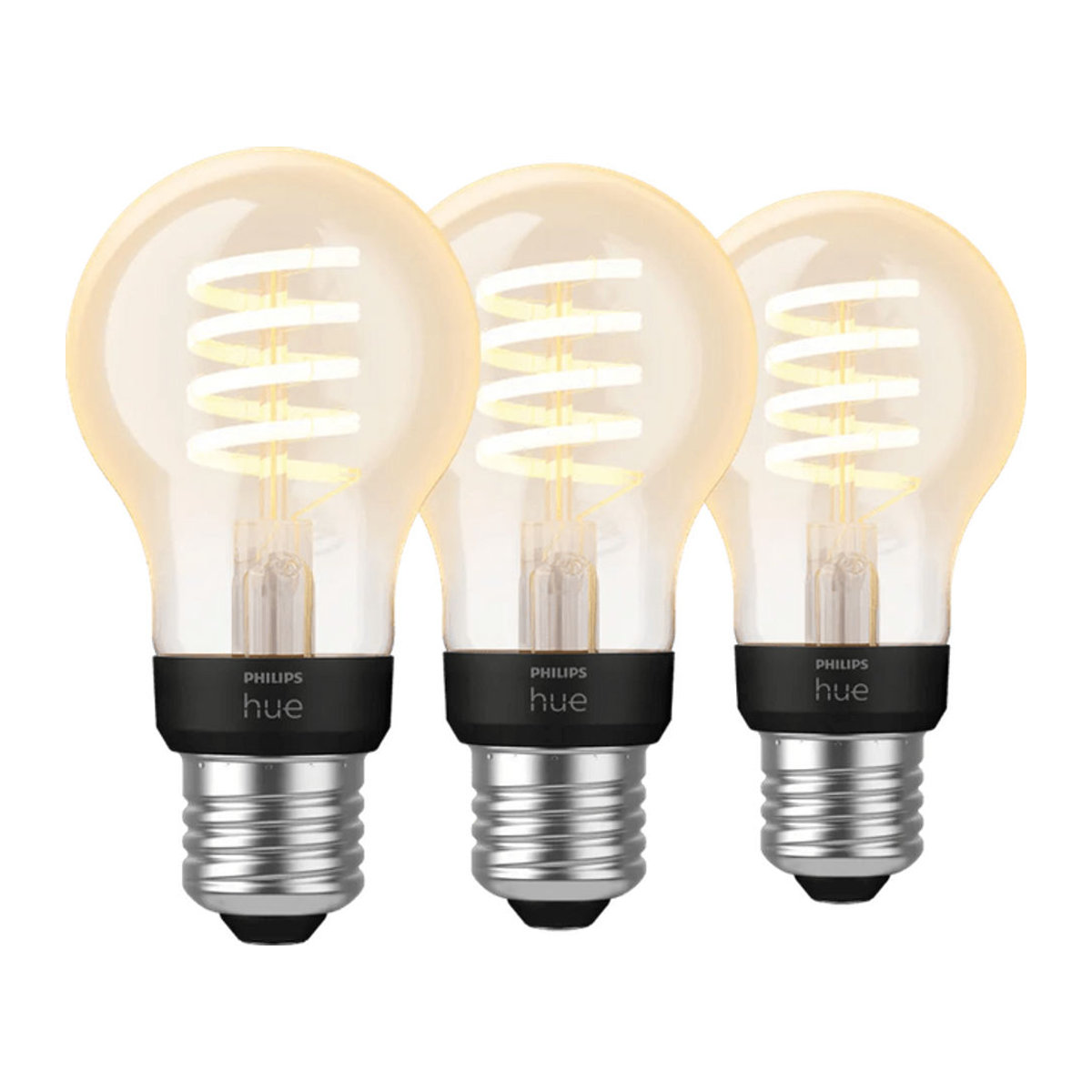 Philips Hue Smart-Lampe Filament Retro White Ambiance E27 3er-Pack in Weiß - Bild 1