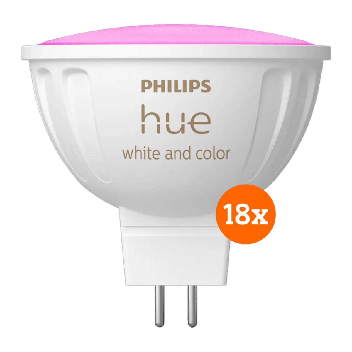 Philips Hue Smart-Lampe Spot White & Color MR16 GU5.3 18er-Pack Bunt - Bild 1