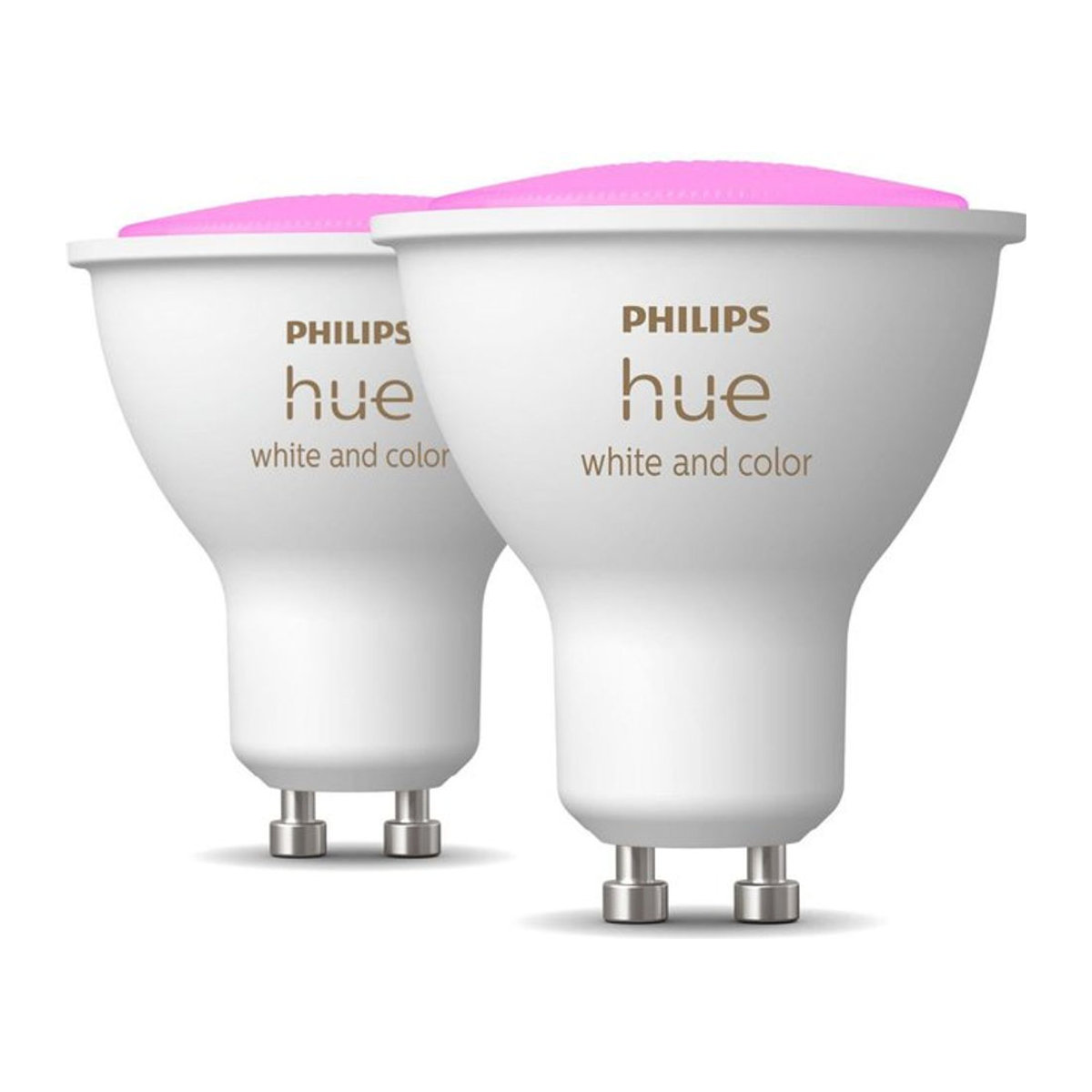 Philips Hue Smart-Lampe White & Color Ambiance GU10 LED-Leuchtmittel 2er-Set in Weiß und Bunt - Bild 1