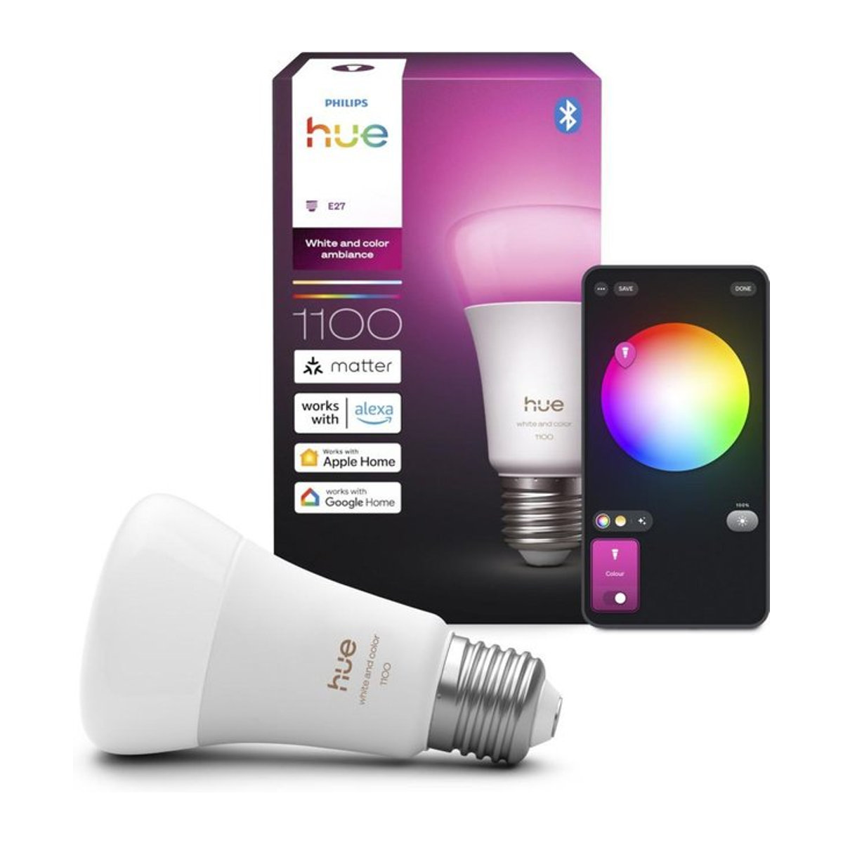 Philips Hue White & Color Ambiance Smart-Lampe E27 mit 1100 lm in Weiß und Bunt - Bild 3