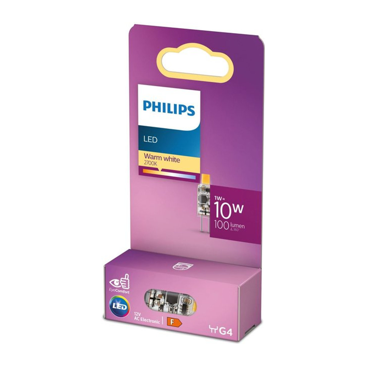 Philips LED-Lampe G4 Warmweiß 1W (entspricht 10W) Ø 10 mm x H 30 mm - Bild 2