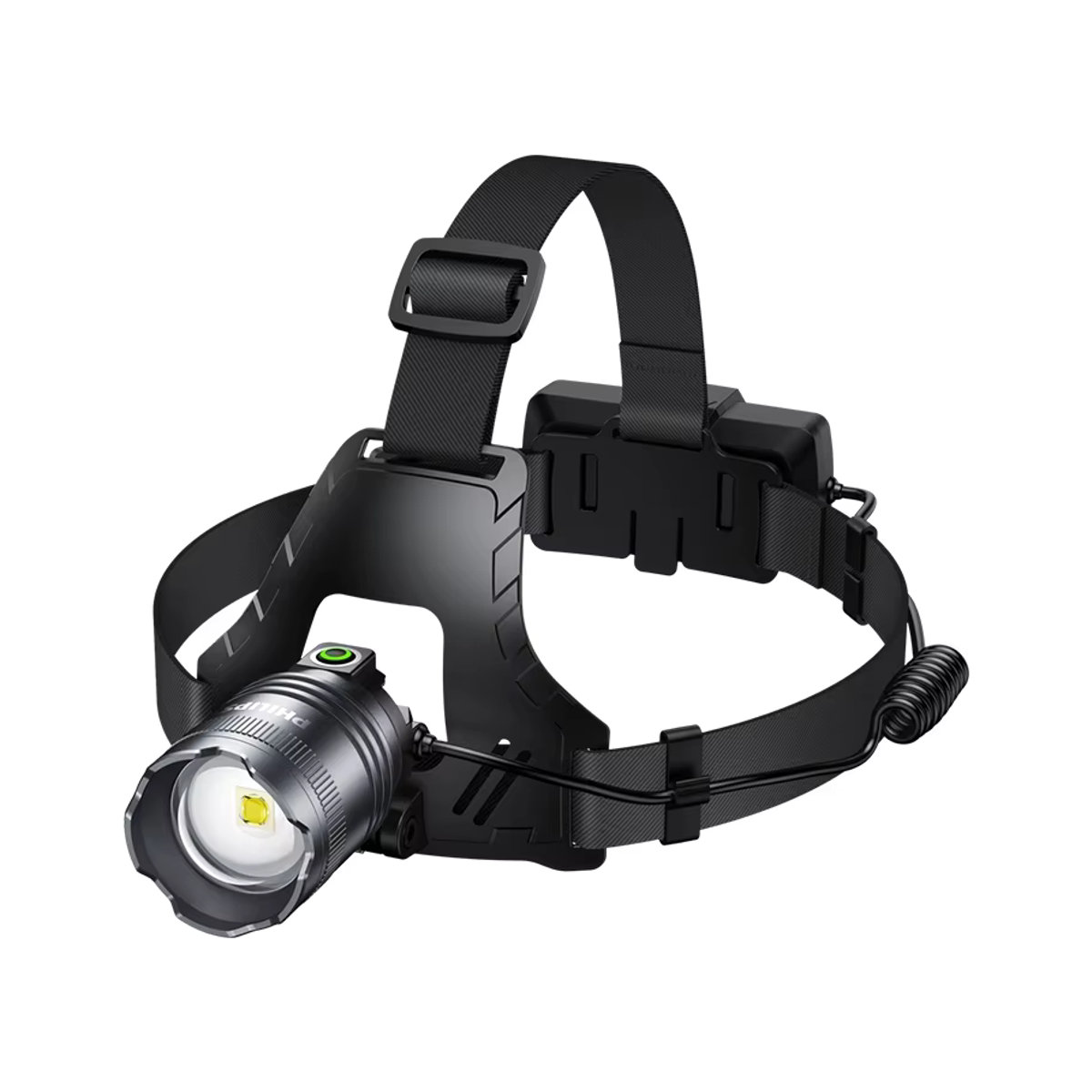 Philips SFL3341 Kopf-Taschenlampe mit 10 W und 3600 mAh Akku, zoombare Stirnlampe für Outdoor, Nachtangeln und Mining - Bild 6