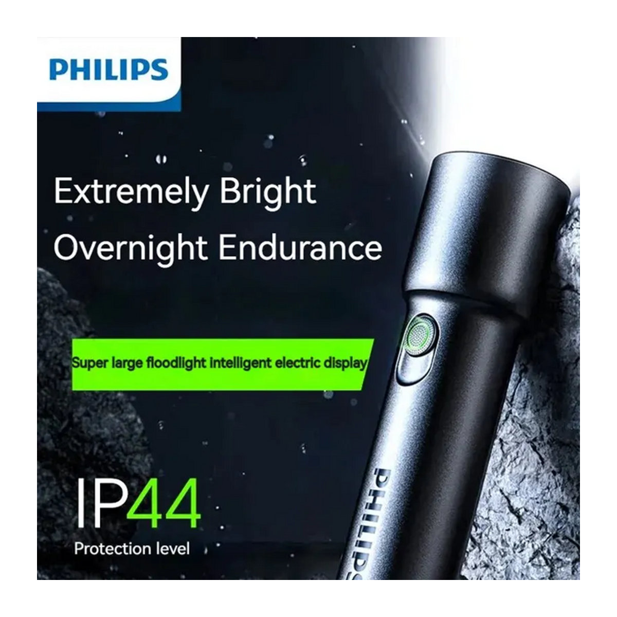 Philips Tragbare EDC-Taschenlampe 2024, Wiederaufladbare LED-Taschenlampe für Camping und Wandern, Minimalistisches Design - Bild 1