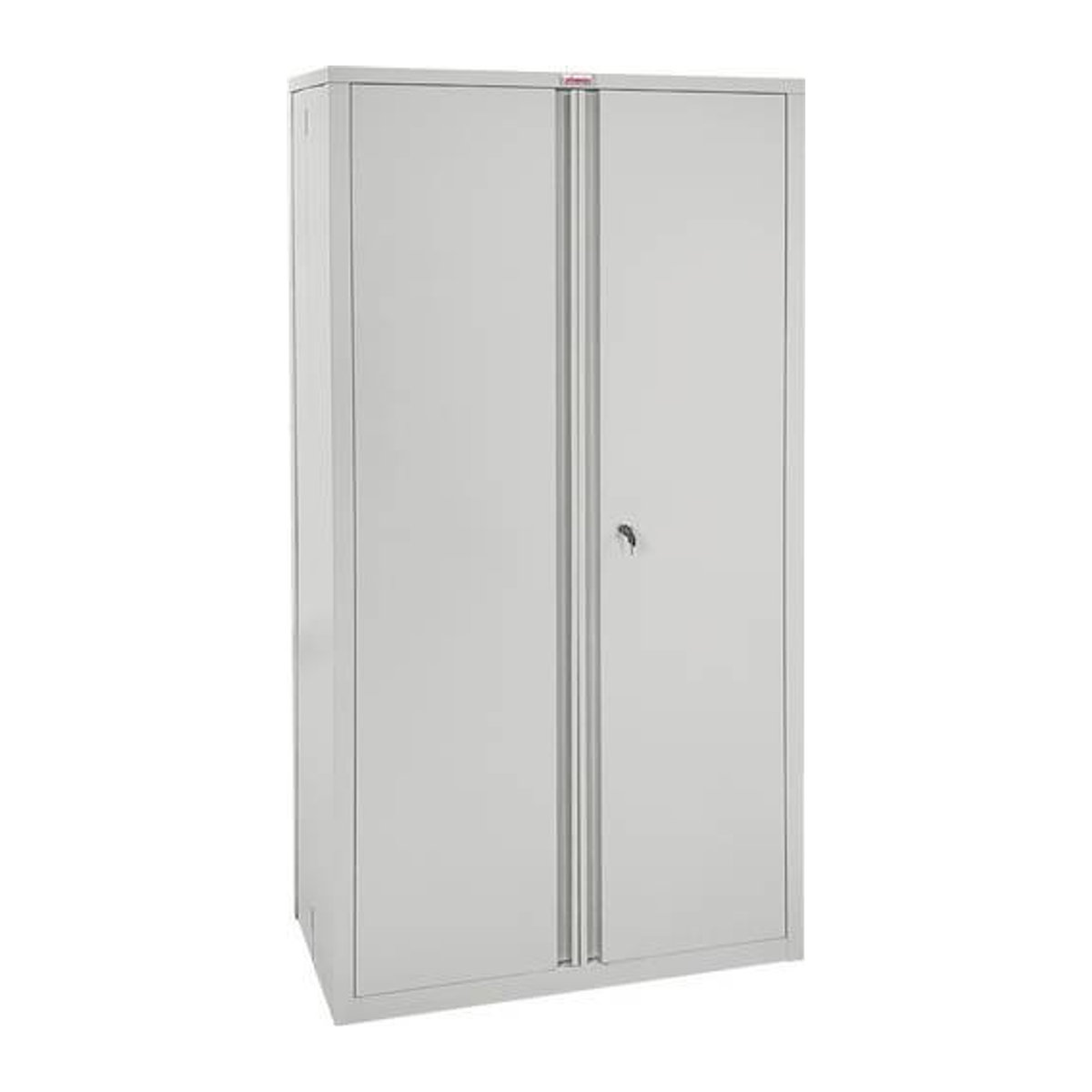 Phoenix Aktenschrank SCF1891GGK aus Stahl mit Schlüsselschloss und 4 Fachböden, Grau, B: 91,5 cm, T: 37 cm, H: 183 cm - Bild 3