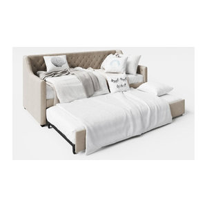 Phoenix Schlafsofa und Tagesbett mit Auszug aus Samt, B/T/H: 218,5 x 96,5 x 75 cm