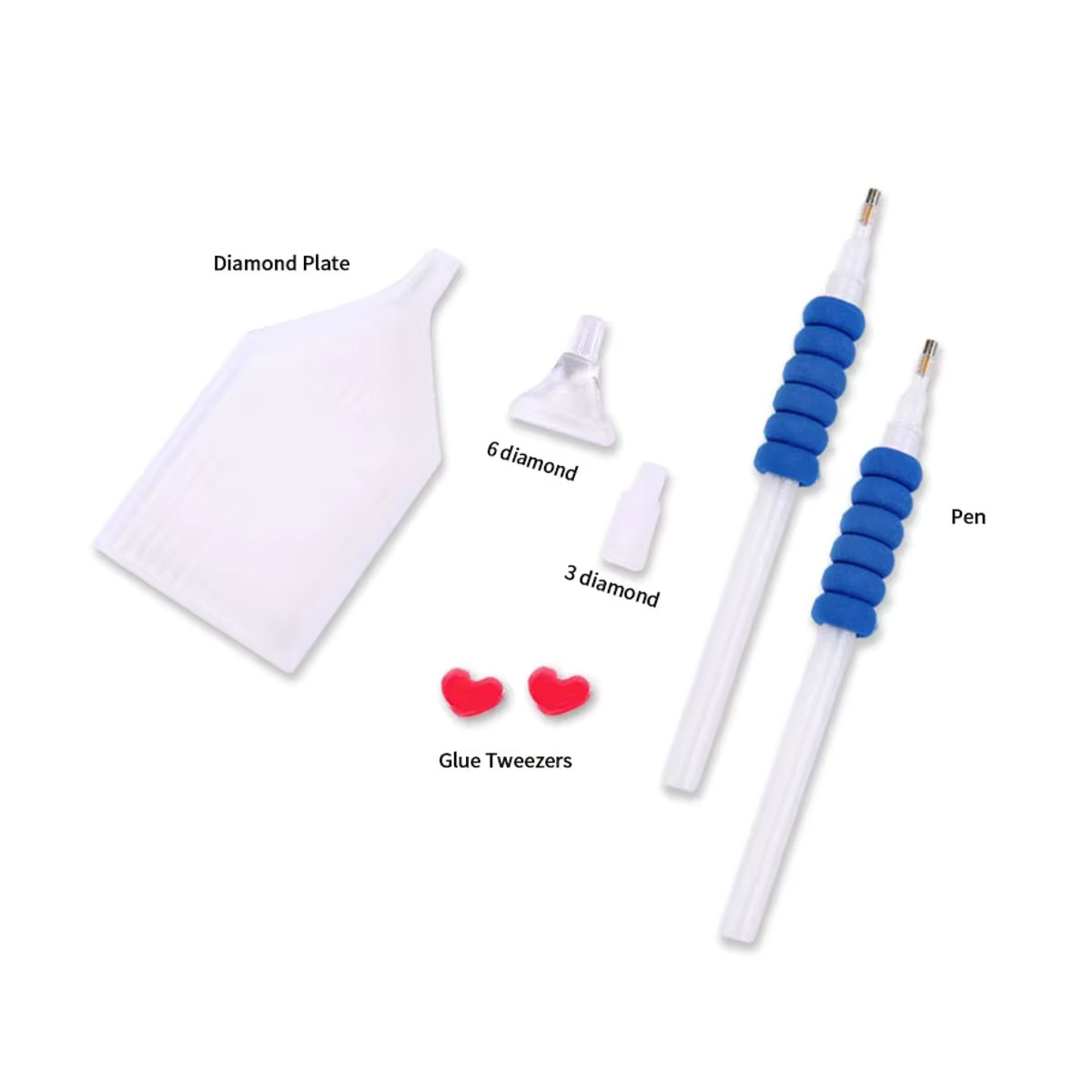 PhotoCustom Diamantmalerei Set 5D mit quadratischen oder runden Diamanten zur Personalisierung deines eigenen Bildes als DIY Kreuzstich Stickerei in Mehrfarbig - Bild 3