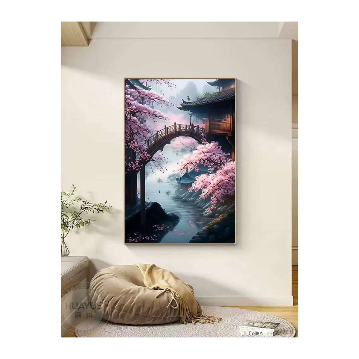 PhotoCustom Malen nach Zahlen Set Stadtlandschaft auf Leinwand, mehrfarbig, rechteckig - Bild 3