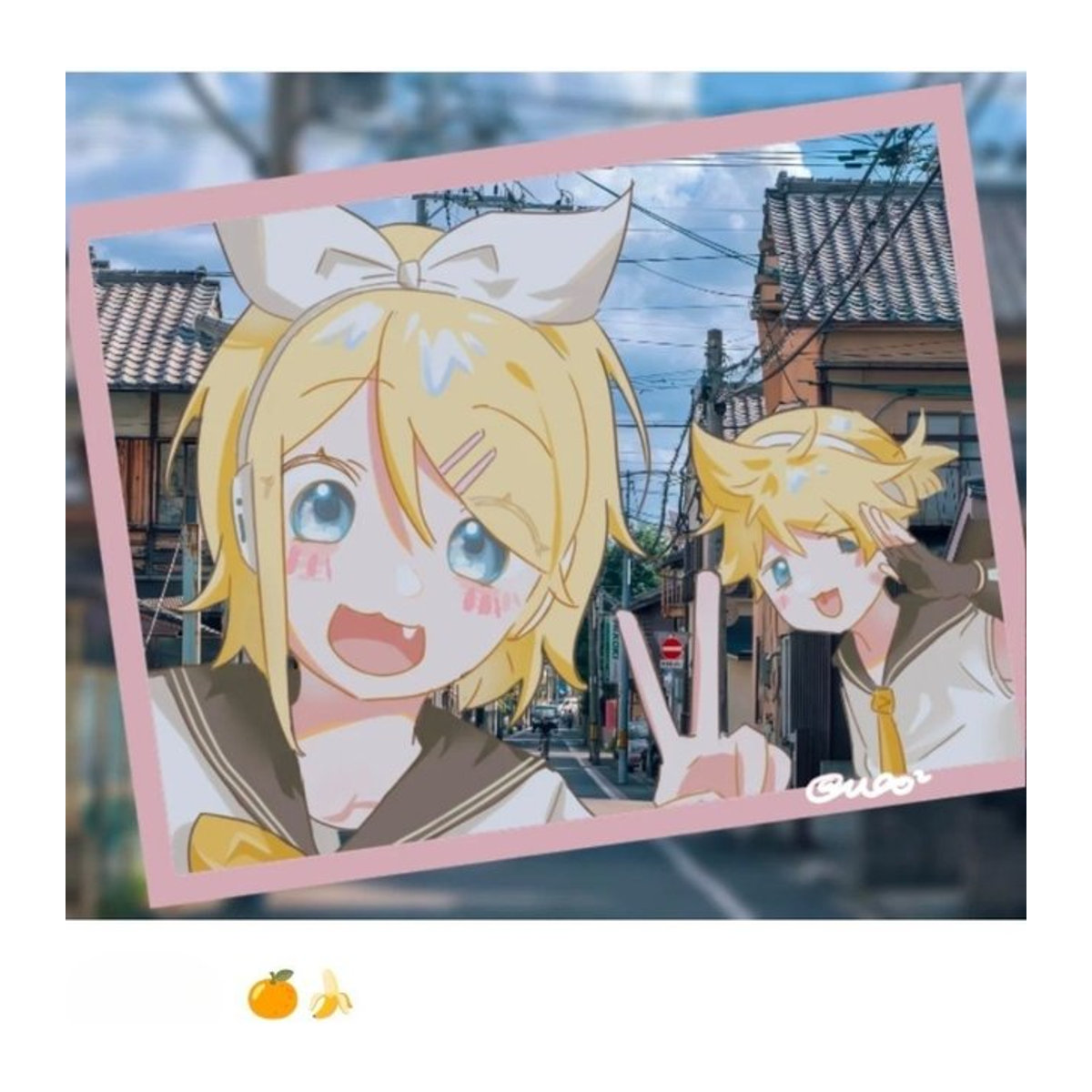 Piapro Kagamine Rin und Len Anime Acryl Karte Transparent Mehrfarbig - Bild 1