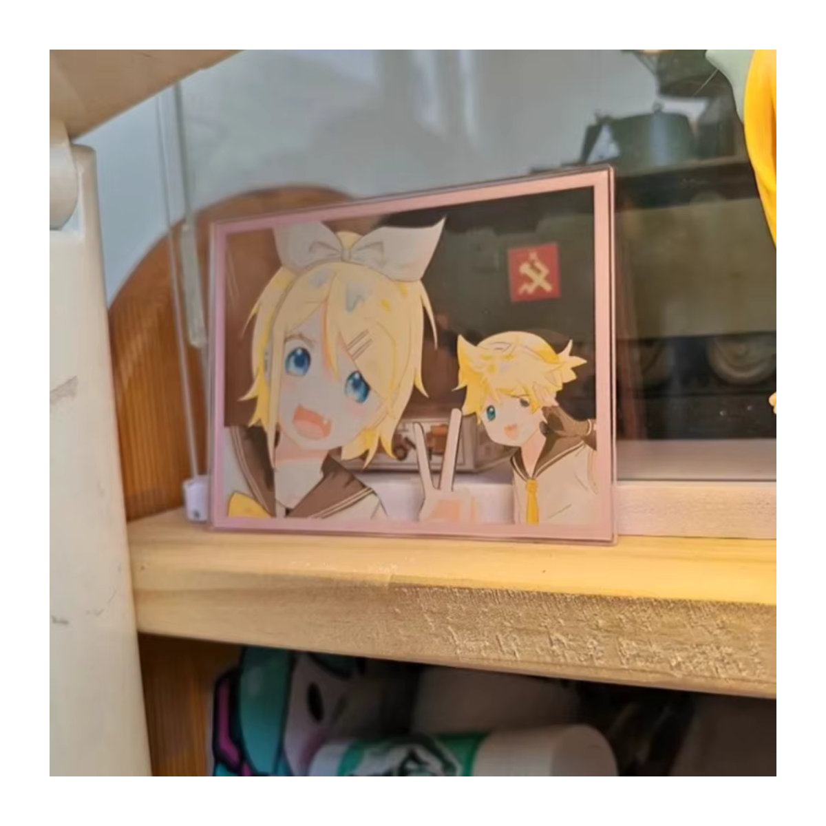 Piapro Kagamine Rin und Len Anime Acryl Karte Transparent Mehrfarbig - Bild 4
