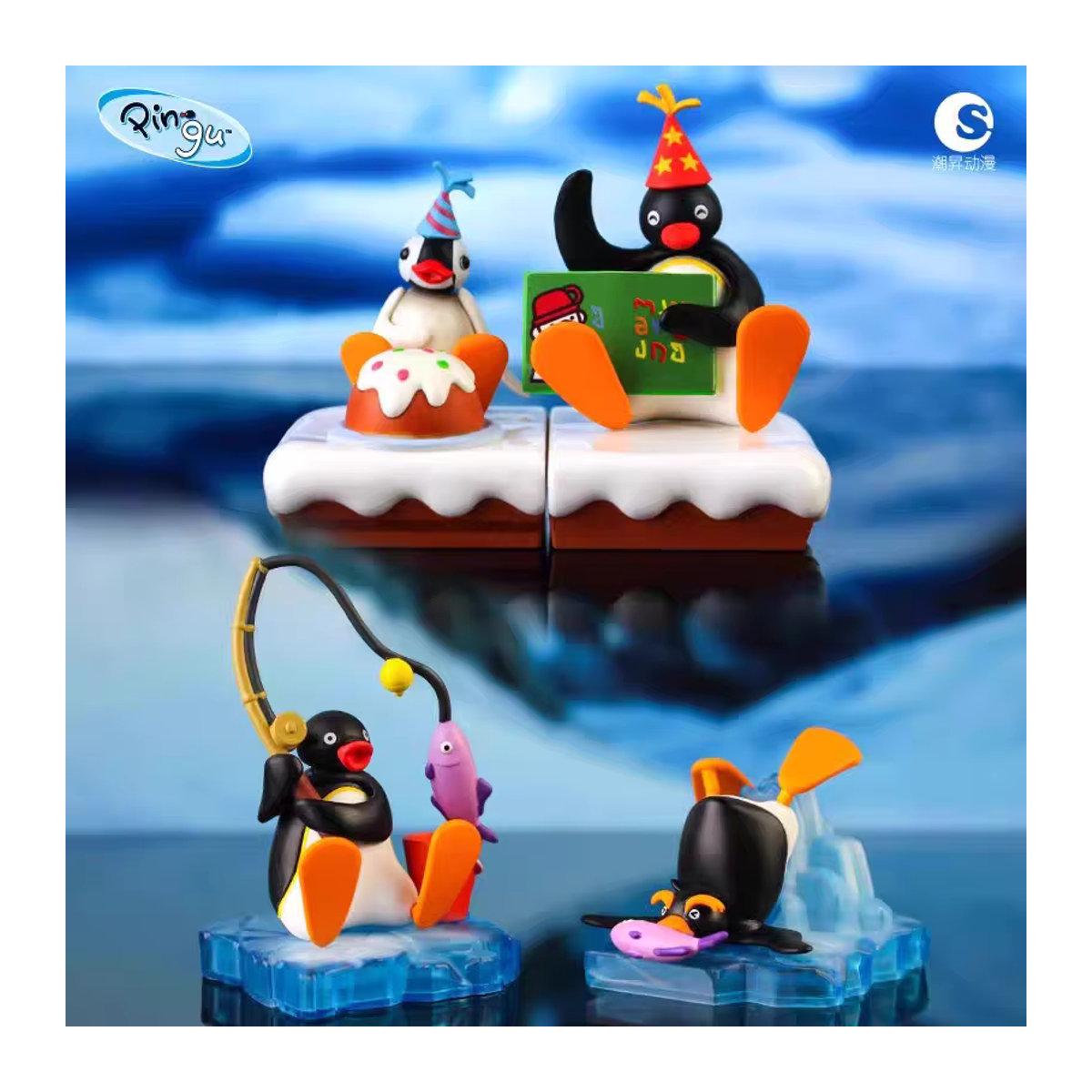 Pingu Anime Gashapon Blind Box Sammelfiguren als niedliche Überraschungs-Modelle zur Desktop-Dekoration in Mehrfarbig - Bild 3