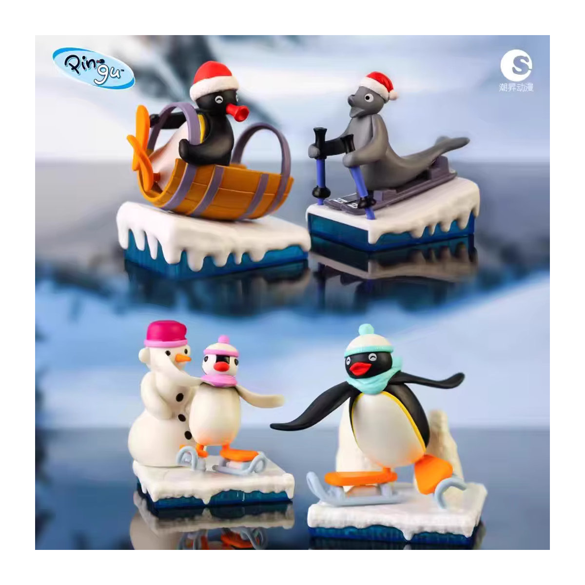Pingu Anime Gashapon Blind Box Sammelfiguren als niedliche Überraschungs-Modelle zur Desktop-Dekoration in Mehrfarbig - Bild 4