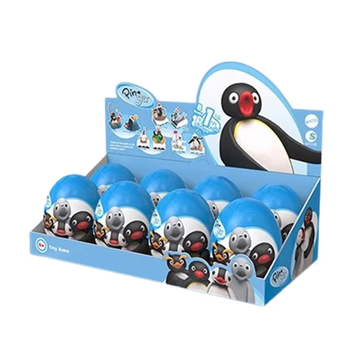 Pingu Anime Gashapon Blind Box Sammelfiguren als niedliche Überraschungs-Modelle zur Desktop-Dekoration in Mehrfarbig - Bild 6