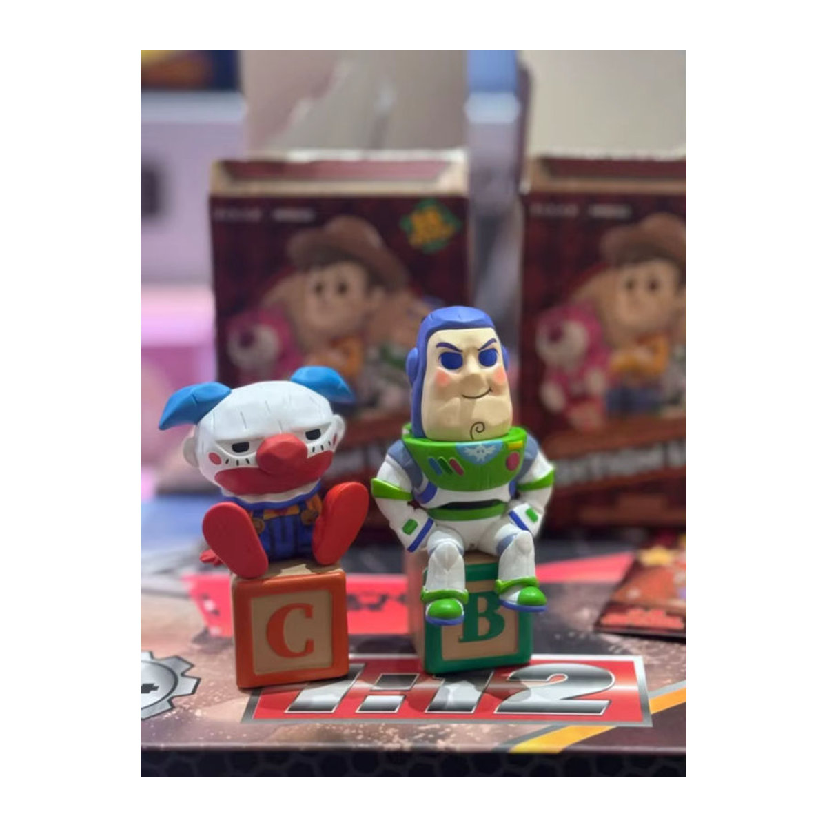 Pixar Toy Story 30th Anniversary Edition Ludo Flying Chess Blind Box Desktop-Dekoration aus Kunststoff, mehrfarbig - Bild 4
