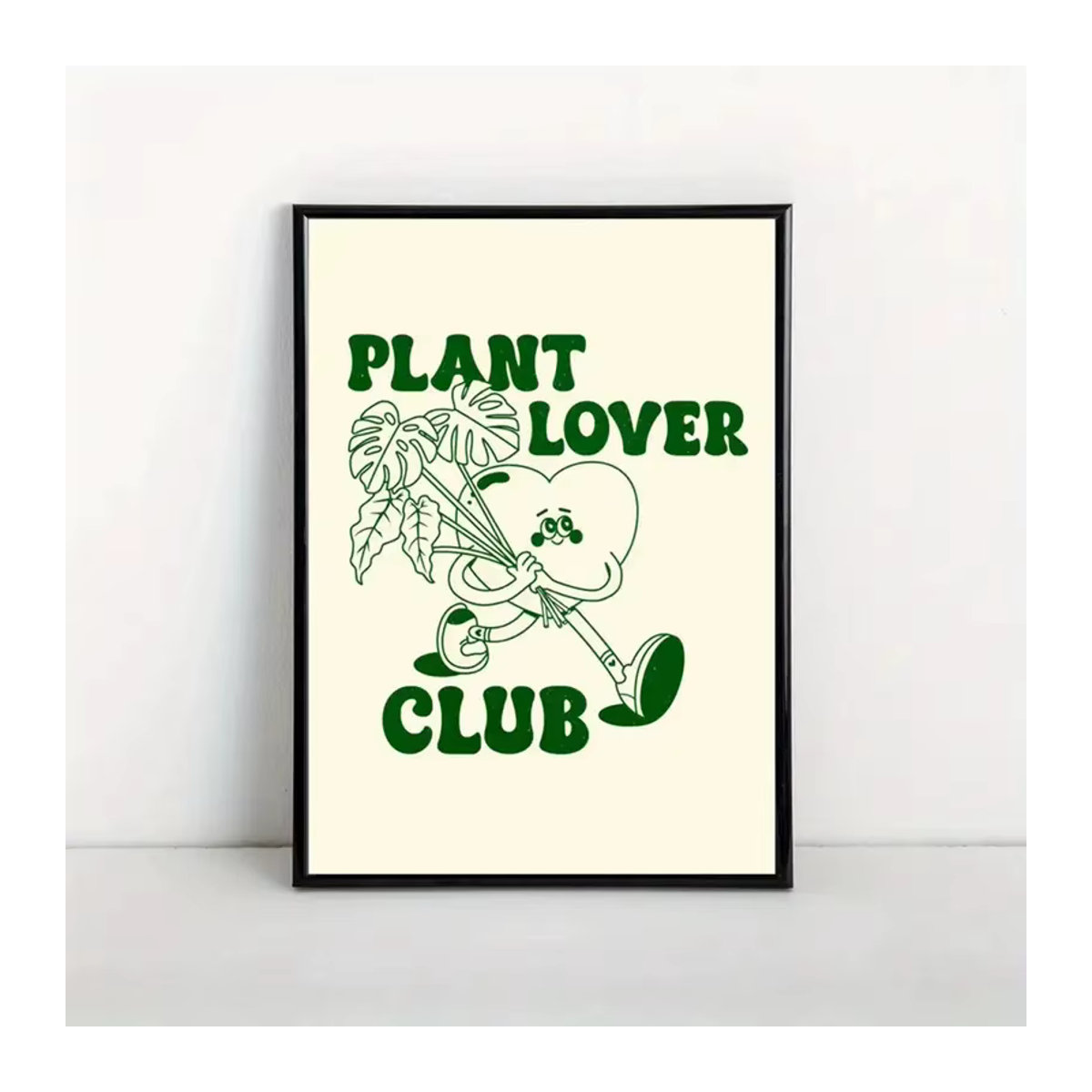 Plant Lover Club Botanischer Leinwandkunstdruck Floral Bohemian in Grün Hochformat Rahmenlos - Bild 2