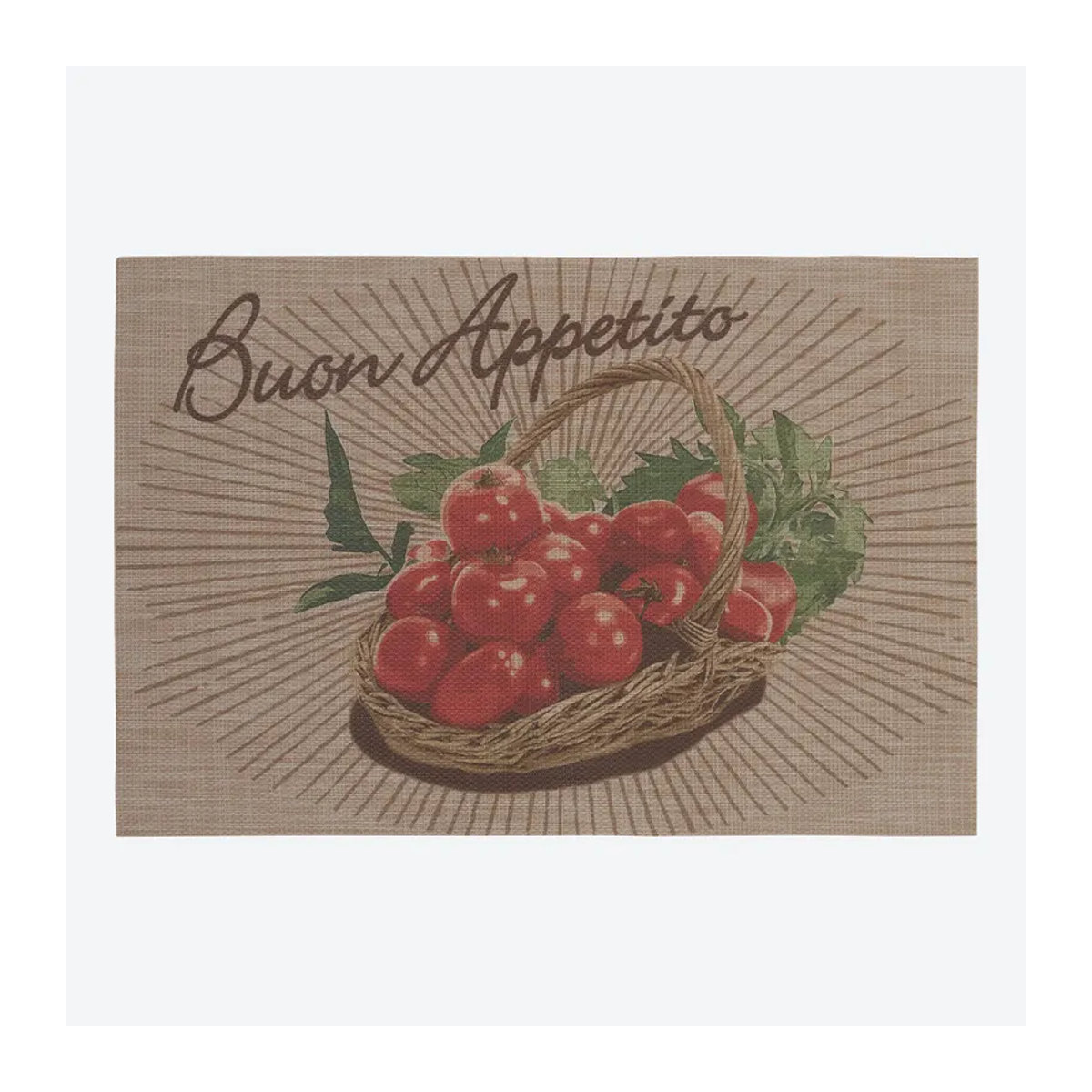 Platzset NKD im mediterranen Design, rot/mehrfarbig, B: 45 cm, T: 30 cm - Bild 2