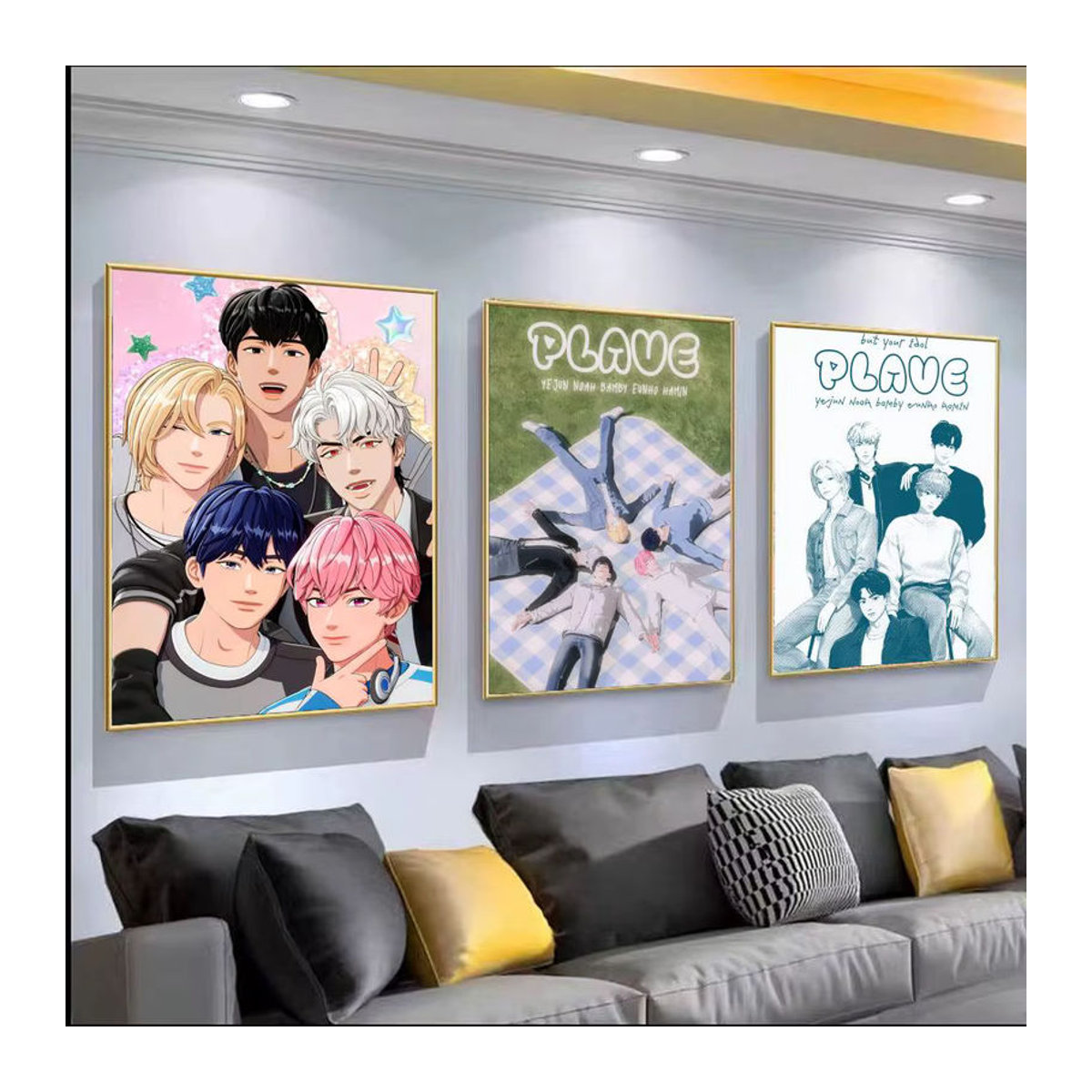 PLAVE Poster Wandkunst aus PVC, selbstklebend, mehrfarbig, Hochformat - Bild 2