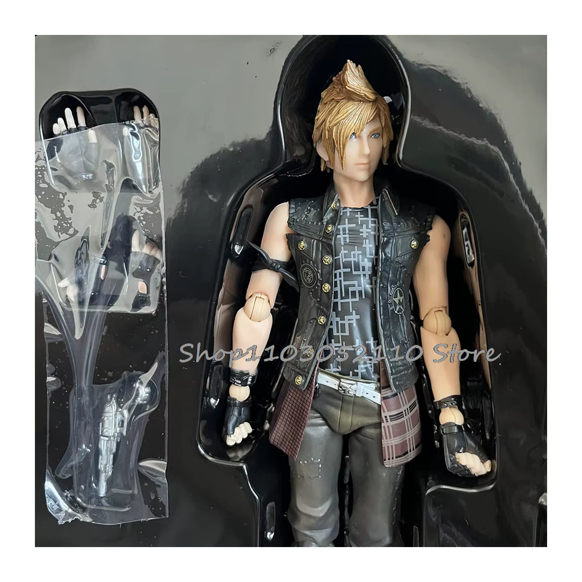 PLAY ARTS Prompto Argentum Actionfigur Anime Modell aus Kunststoff in Mehrfarbig - Bild 3
