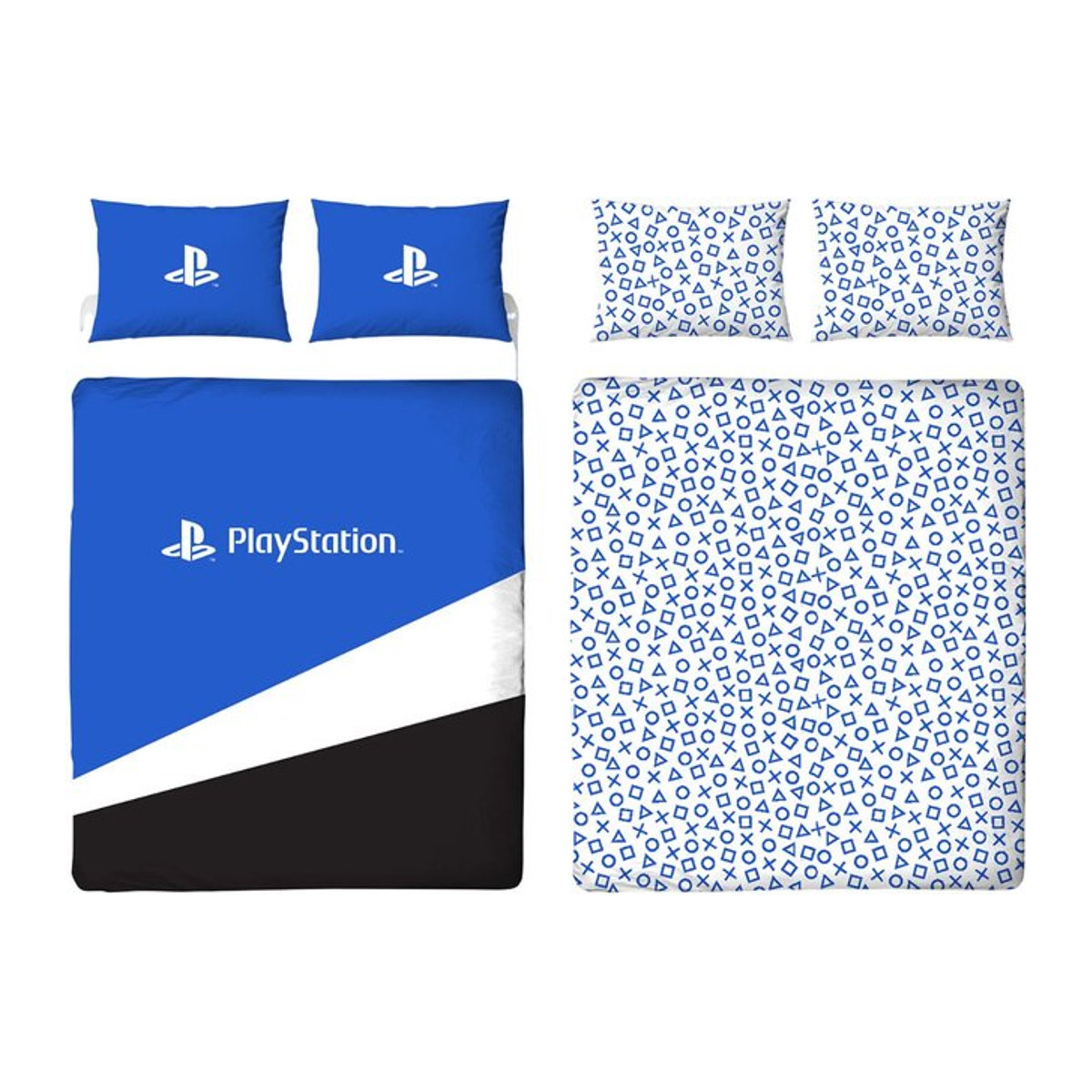 Playstation Wendbare Bettwäschegarnitur Single Blau/Schwarz - Bild 1