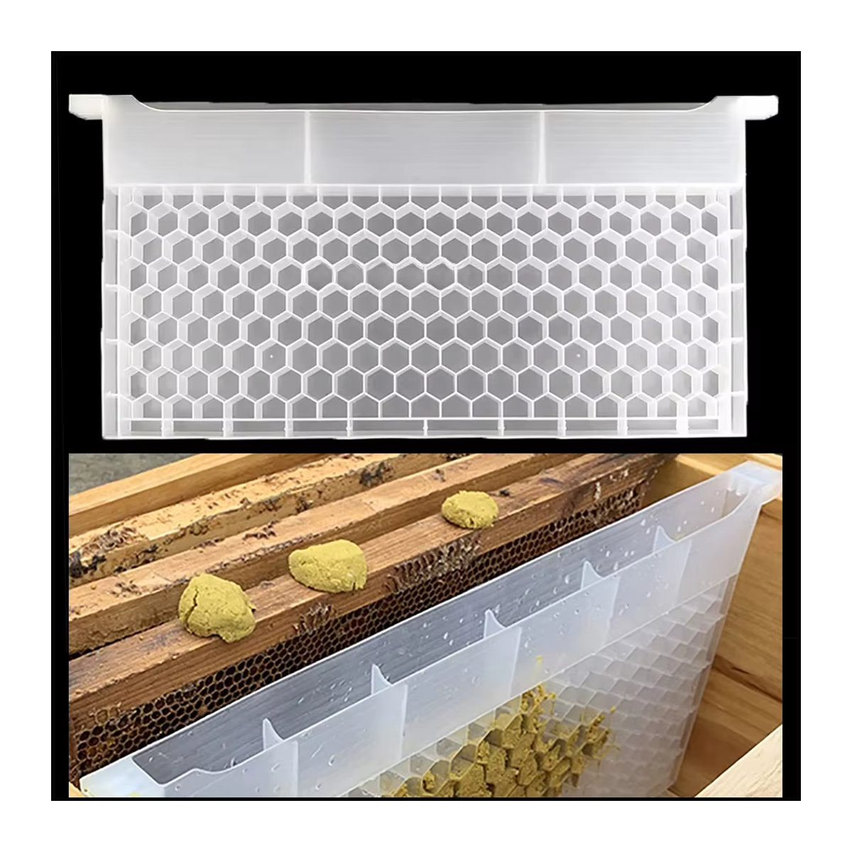 Pledge Agro Bienenfütterung Box aus porösem Kunststoff für Honig und Zucker, 2er-Set - Bild 7