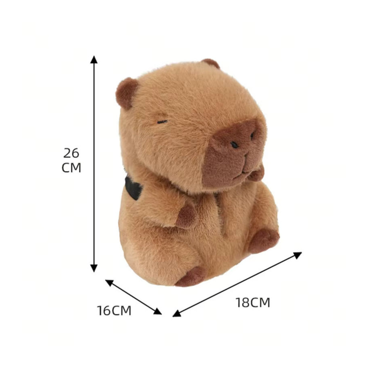 Plüsch Taschentuchbox Capybara Cartoon Organizer für die Auto-Armlehne in Braun - Bild 6