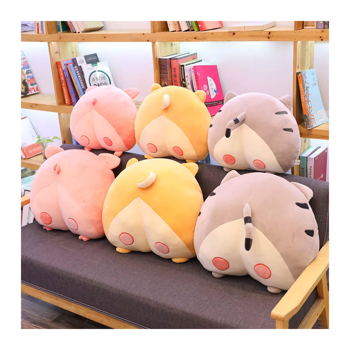 Plüschkissen in Tierform als dekoratives Corgi und Schwein Kissen für dein Sofa in den Größen 40 cm und 50 cm - Bild 6