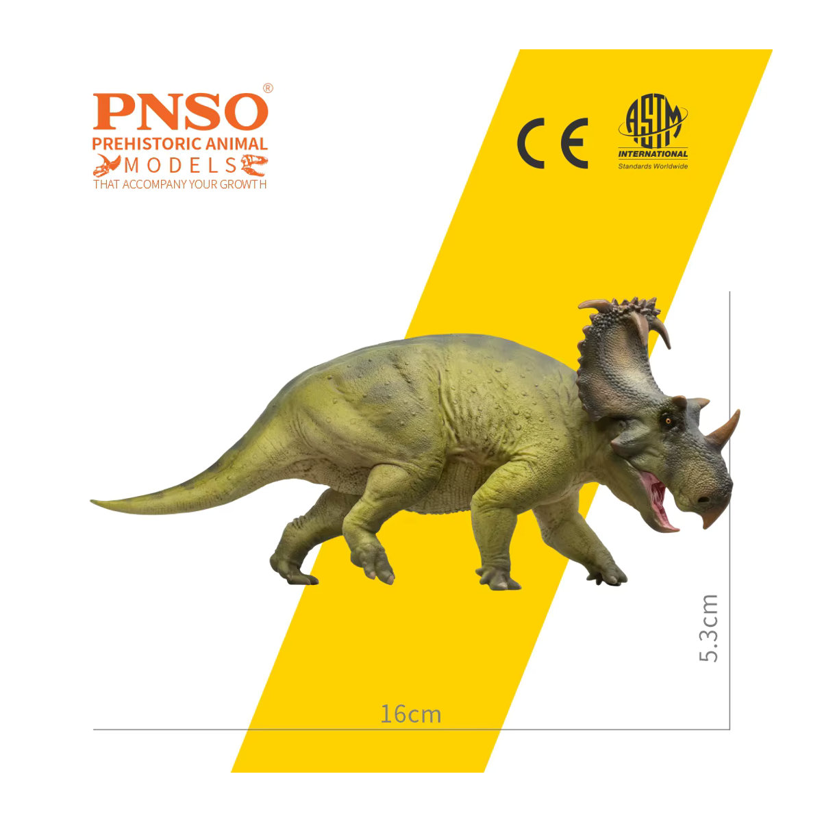 PNSO Prähistorisches Dinosauriermodell Coronosaurus Russo in Grün - Bild 3