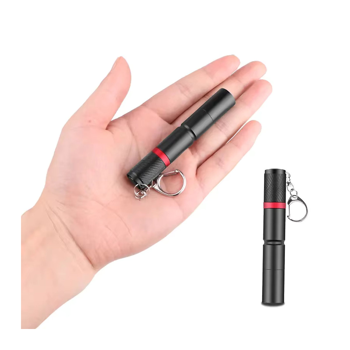 POCKETMAN Mini LED Schlüsselbund Taschenlampe wasserdicht mit AAA-Batterie für Camping und Angeln - Bild 4