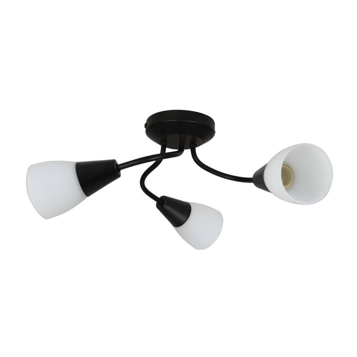 POCOline Deckenlampe Anivia Modern Schwarz Metall Durchmesser: 42 cm E27 3 Fassungen - Bild 2