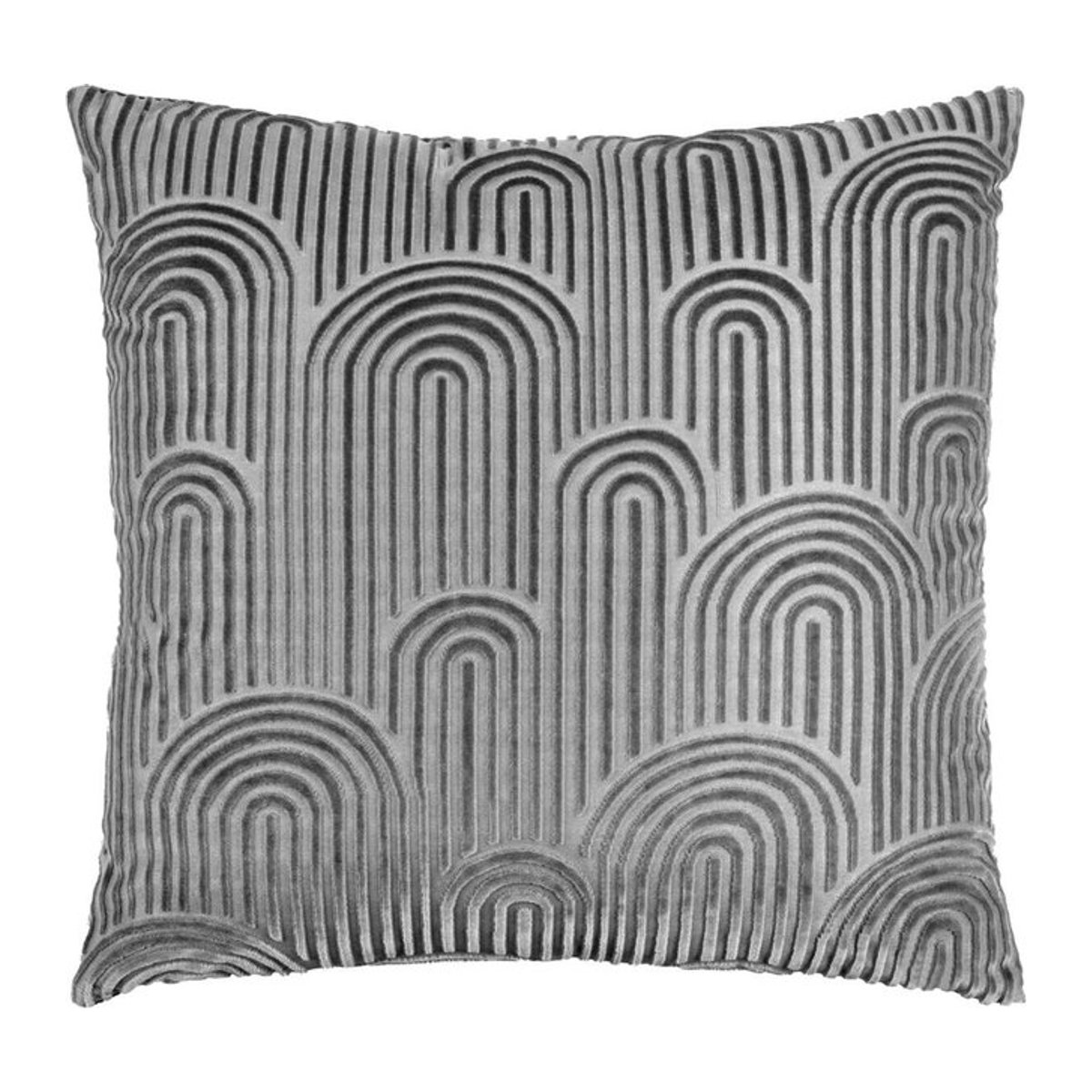 Pocoline Dekokissen Bogen in Grau mit Tufting-Design - Bild 1