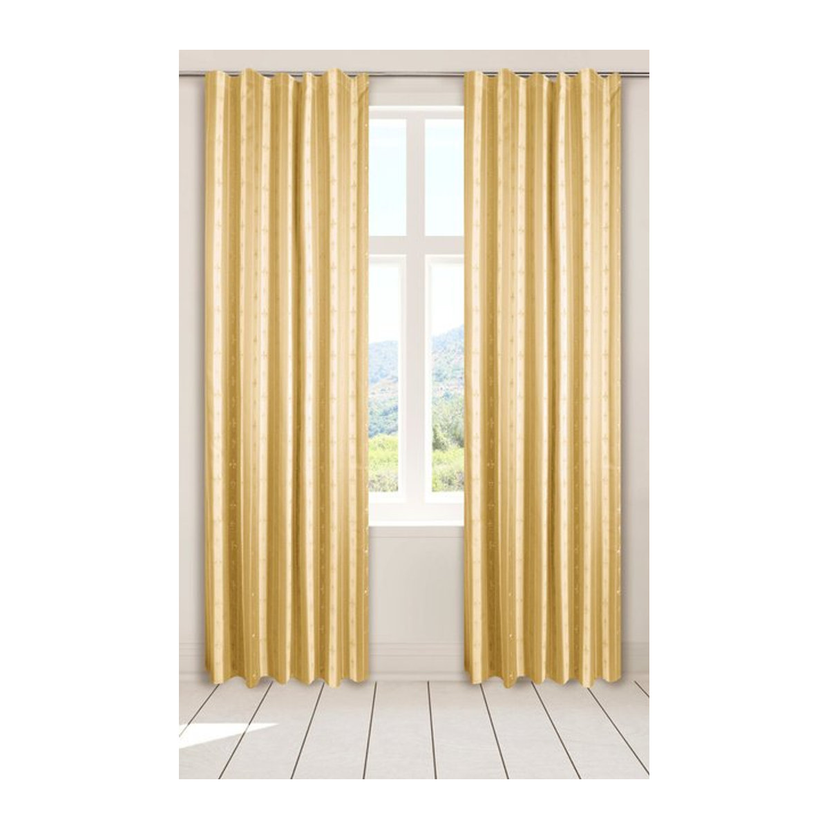 POCOline Dekovorhang Classic beige lichtfilternd B: 140 cm, L: 245 cm - Bild 1