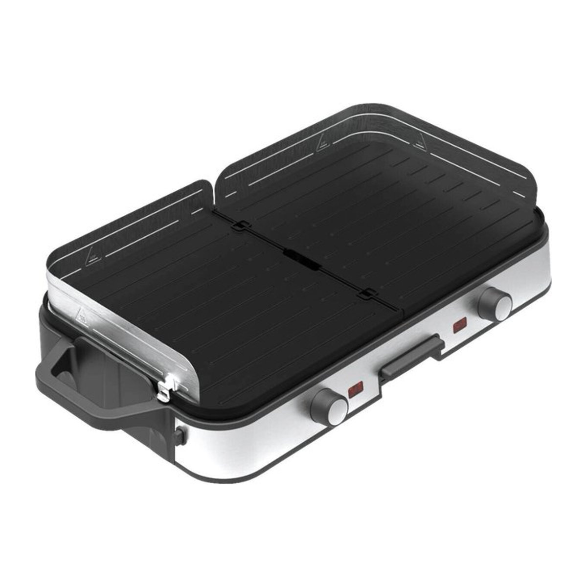 POCOline Elektro-Barbeque-Grill in Silber und Schwarz B/H/L: 60 x 10,5 x 30 cm - Bild 1