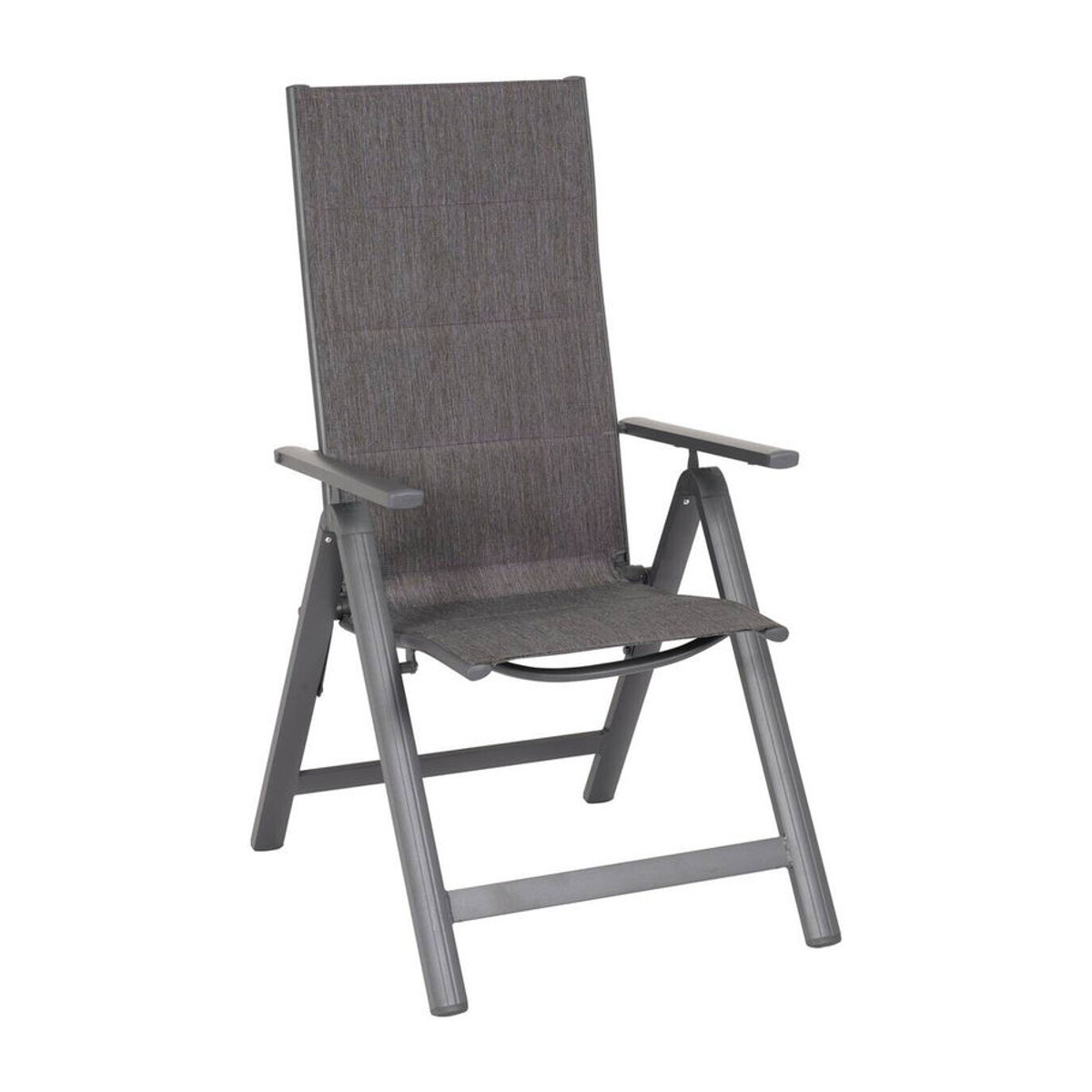 POCOline Klappsessel Boston Anthrazit aus Aluminium und Stoff B/H/T: 70 x 115 x 58 cm - Bild 2