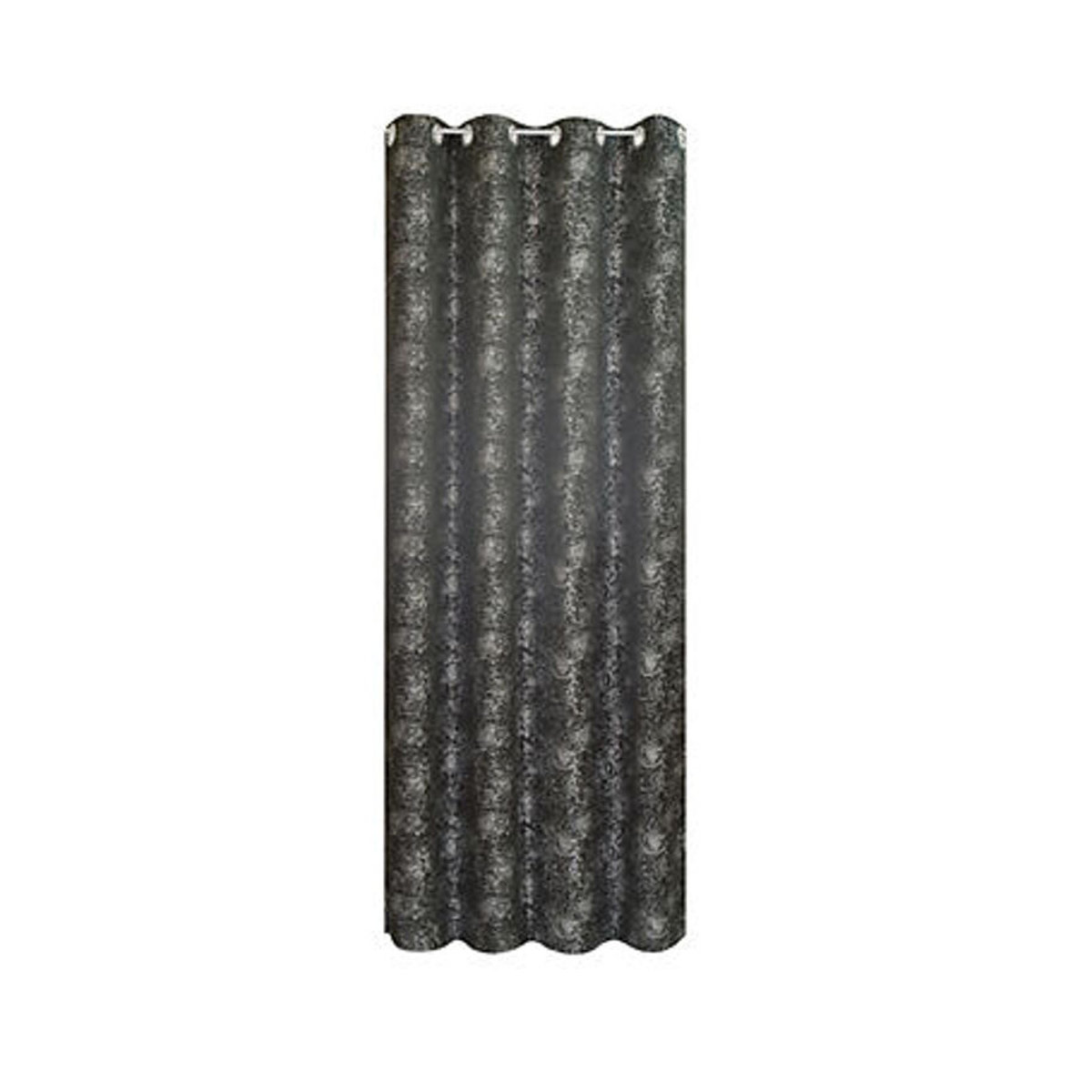 POCOline Ösenvorhang Roses in Schwarz mit Lichtfilterung und Verdunkelung, B: 140 cm, H: 245 cm - Bild 2