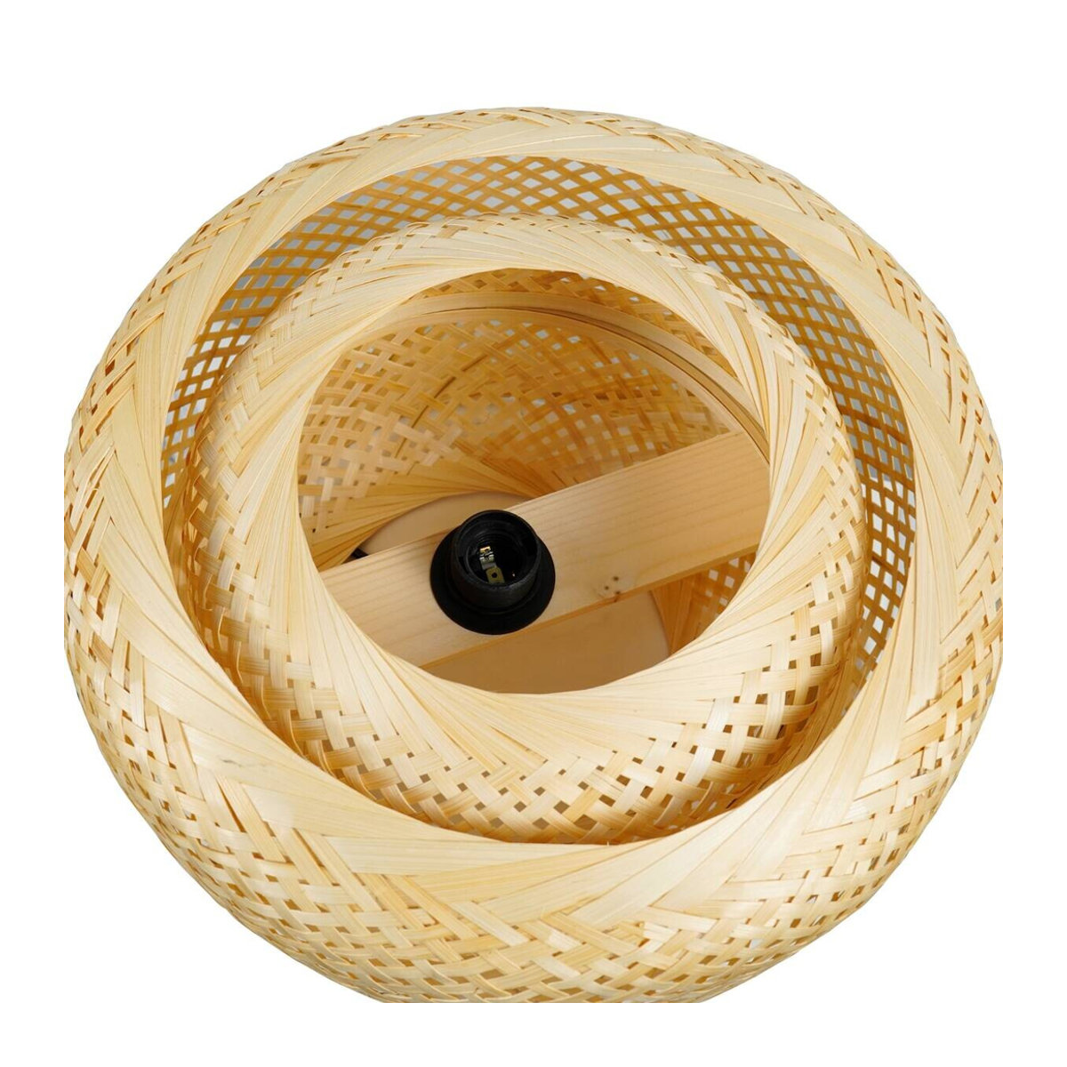 POCOline Pendelleuchte Bamboo aus Bambus in Natur, Höhe: 120 cm, Durchmesser: 40 cm - Bild 3