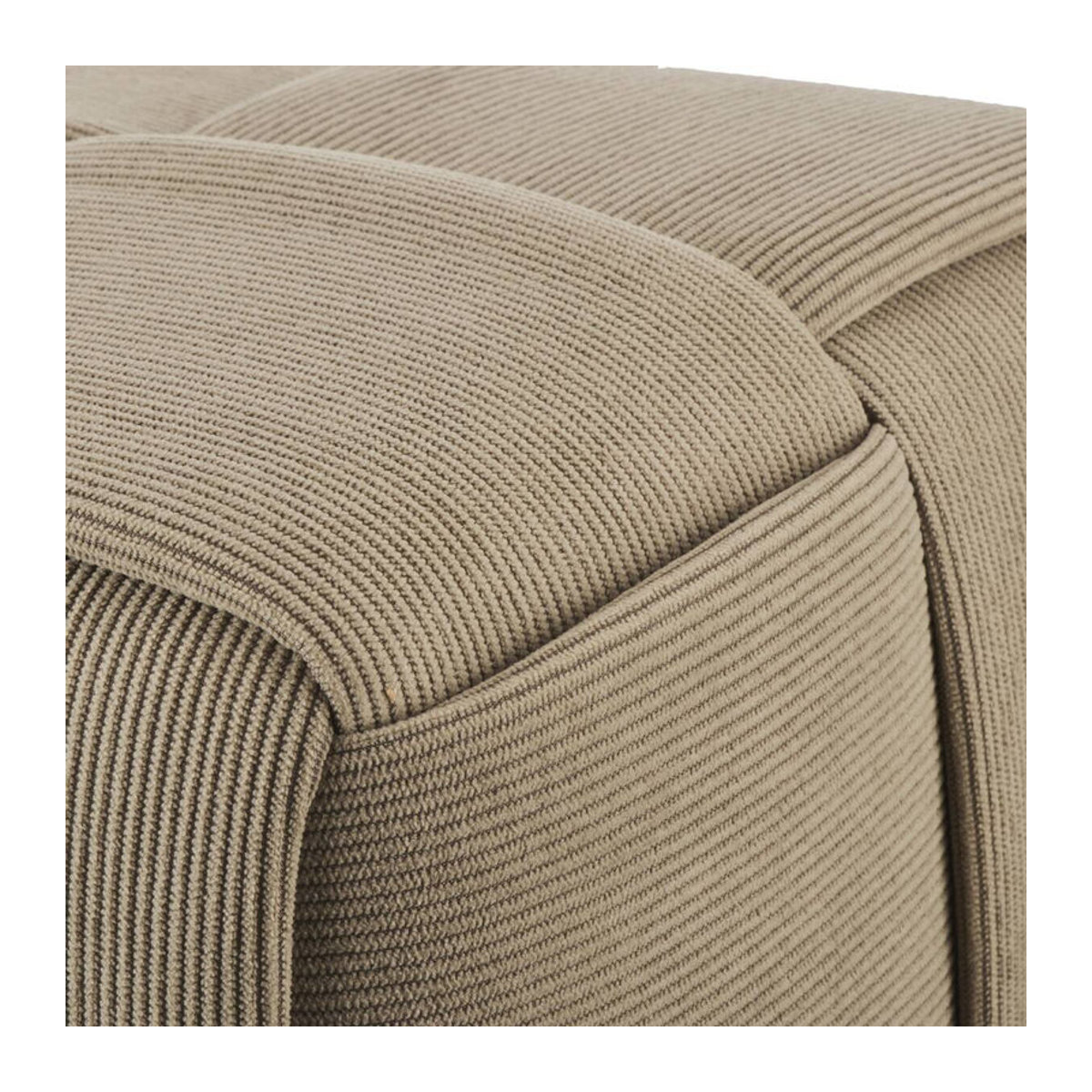 POCOline Polsterhocker Barhocker aus Cord in Taupe Meliert, Modern und Minimalistisch - Bild 2