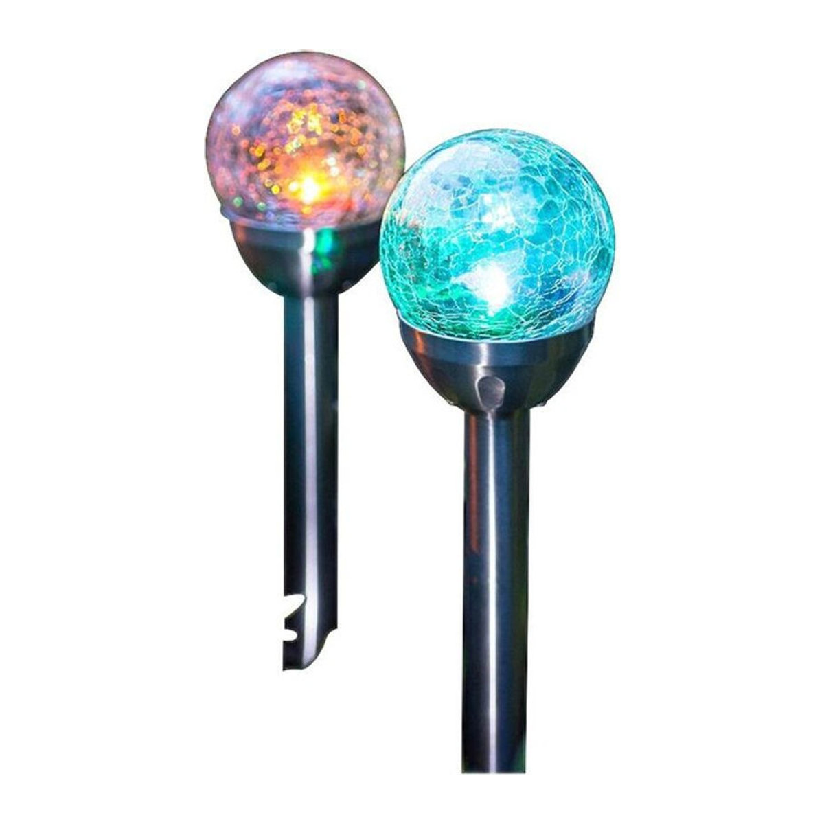 Pocoline Solarleuchte LED aus Edelstahl und Glas in Bunt, Höhe: 38 cm, Durchmesser: 8 cm - Bild 1