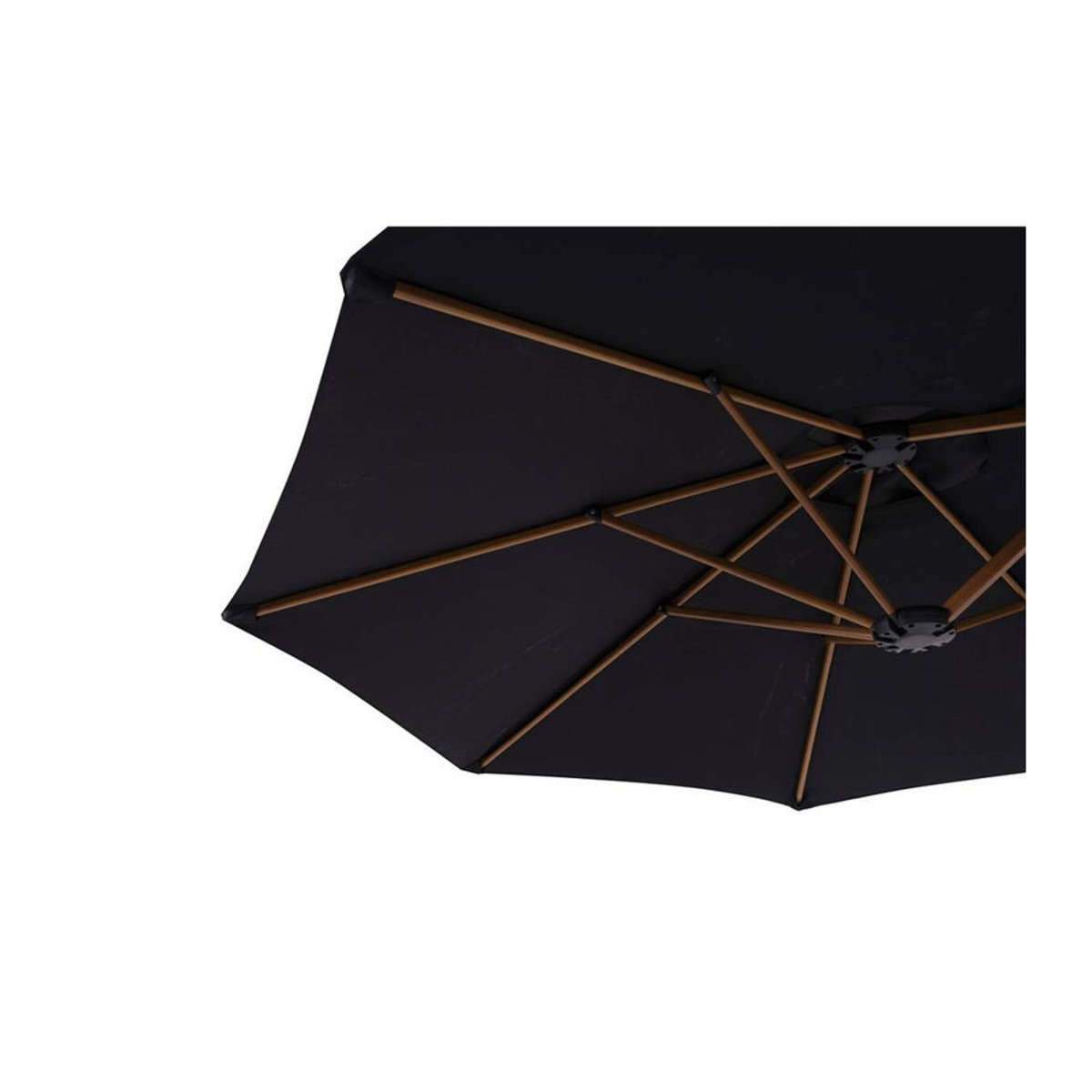 POCOline Sonnenschirm aus Stahl und Polyester in Natur mit B/H/L: 200 x 245 x 400 cm - Bild 2