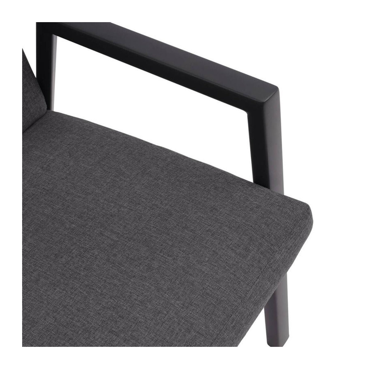 POCOline Stapelstuhl Anthrazit mit Stoffbezug und Metallgestell B/H/T: 70 x 112 x 56 cm - Bild 2