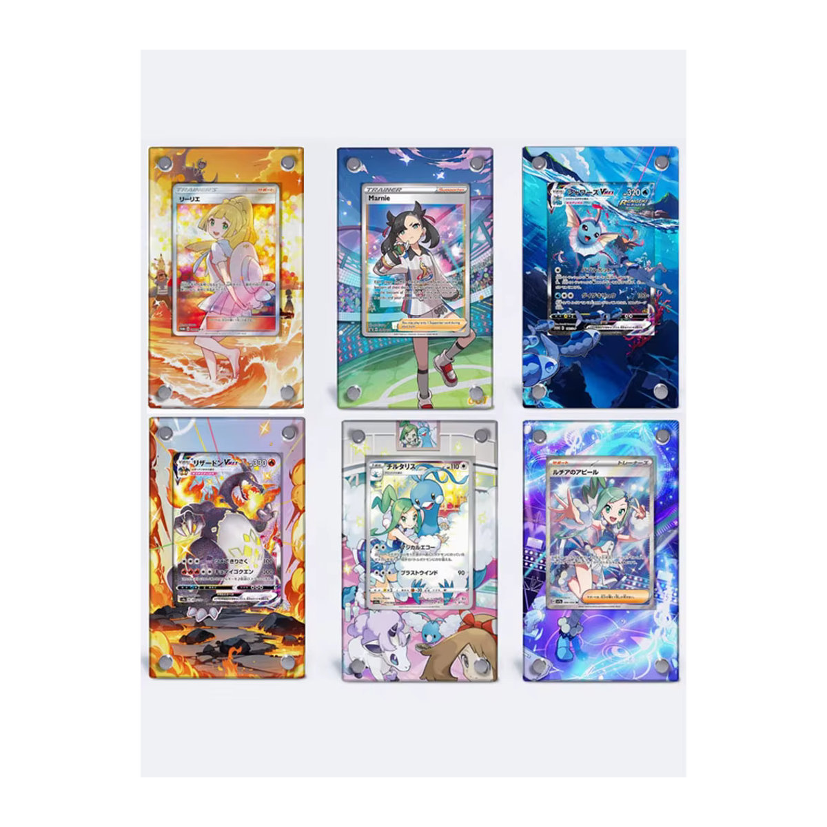 Pokemon Acryl Display Stand mit Charizard Eevee und Psyduck Motiv für deine Sammelkarten Collection in transparent - Bild 5