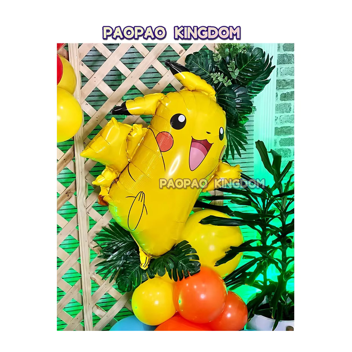 Pokemon Aluminium-Folienballons Pikachu Squirtle und Bulbasaur für Kindergeburtstage und Partydekorationen in Mehrfarbig - Bild 2