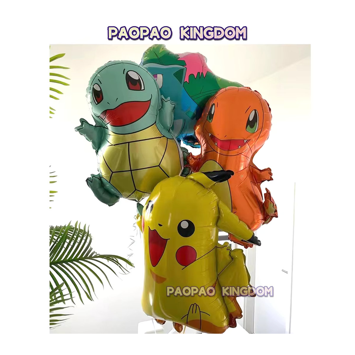 Pokemon Aluminium-Folienballons Pikachu Squirtle und Bulbasaur für Kindergeburtstage und Partydekorationen in Mehrfarbig - Bild 3